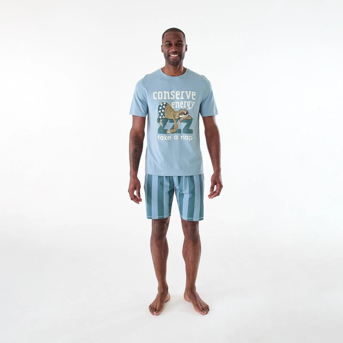 8 Short Sleeve Knit Top and Shorts Pyjama Set Take A Nap, 8 of 8