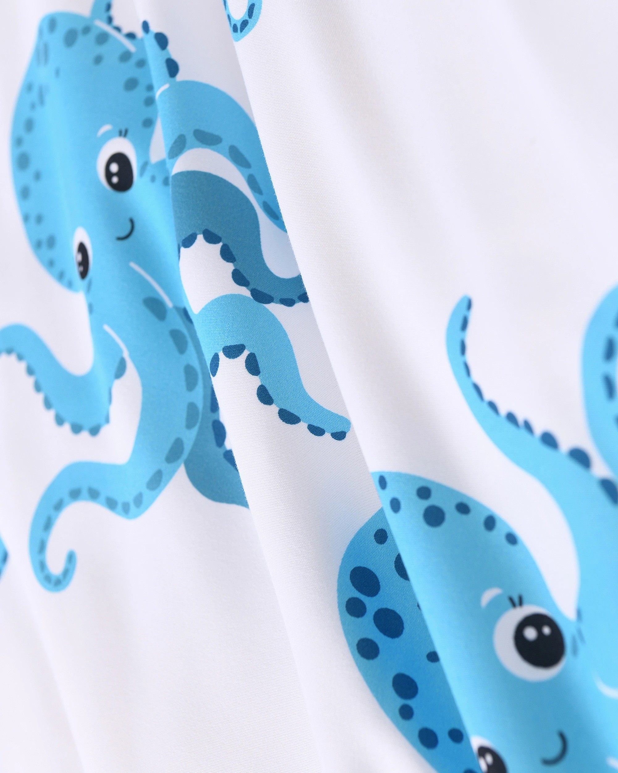 8 Jack & Ava Ollie the Octopus Kids Reversible Quilt Cover Set - King Single Bed - Blue, 8 of 10