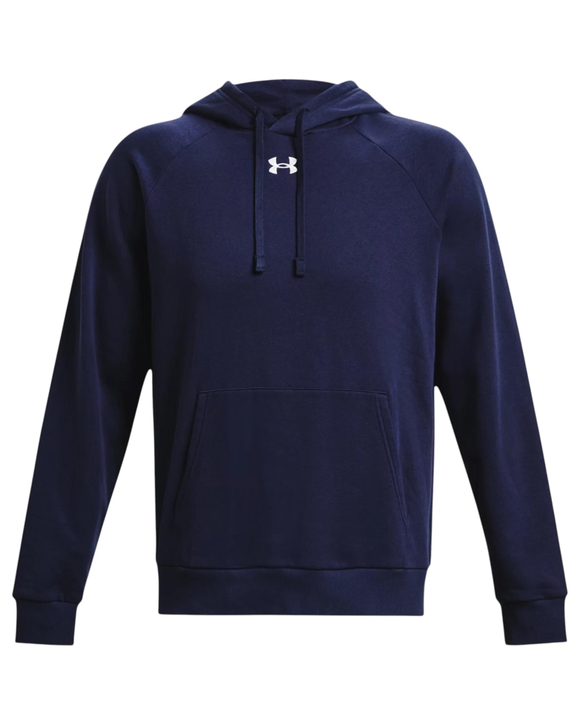 1 Under Armour Mens Rival Fleece Navy Hoodie NAVY, 1 of 6