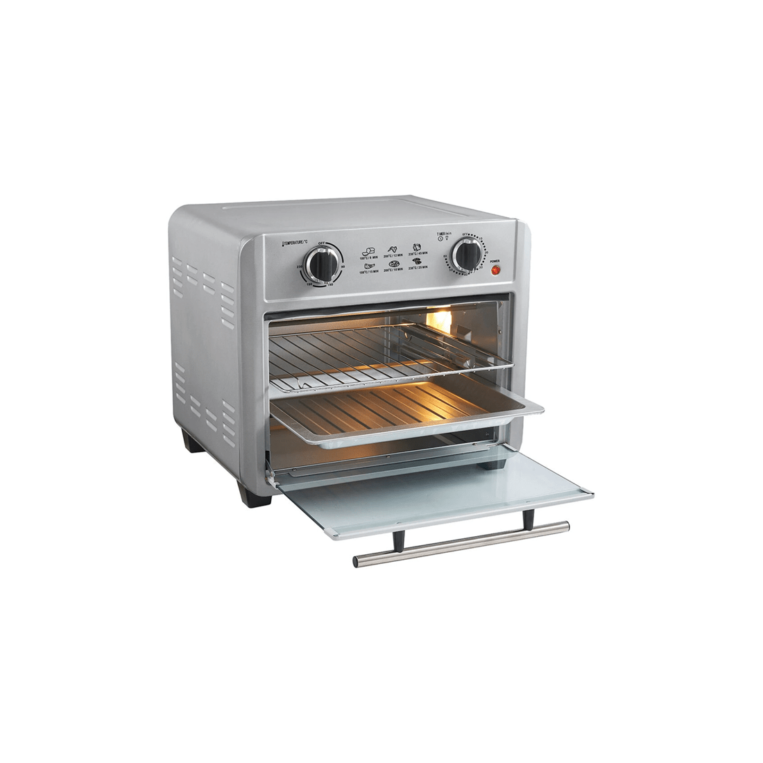 4 Healthy Choice 23l 1700w Electric Convection Fryer Oven W/ Accessories - Silver, 4 of 7