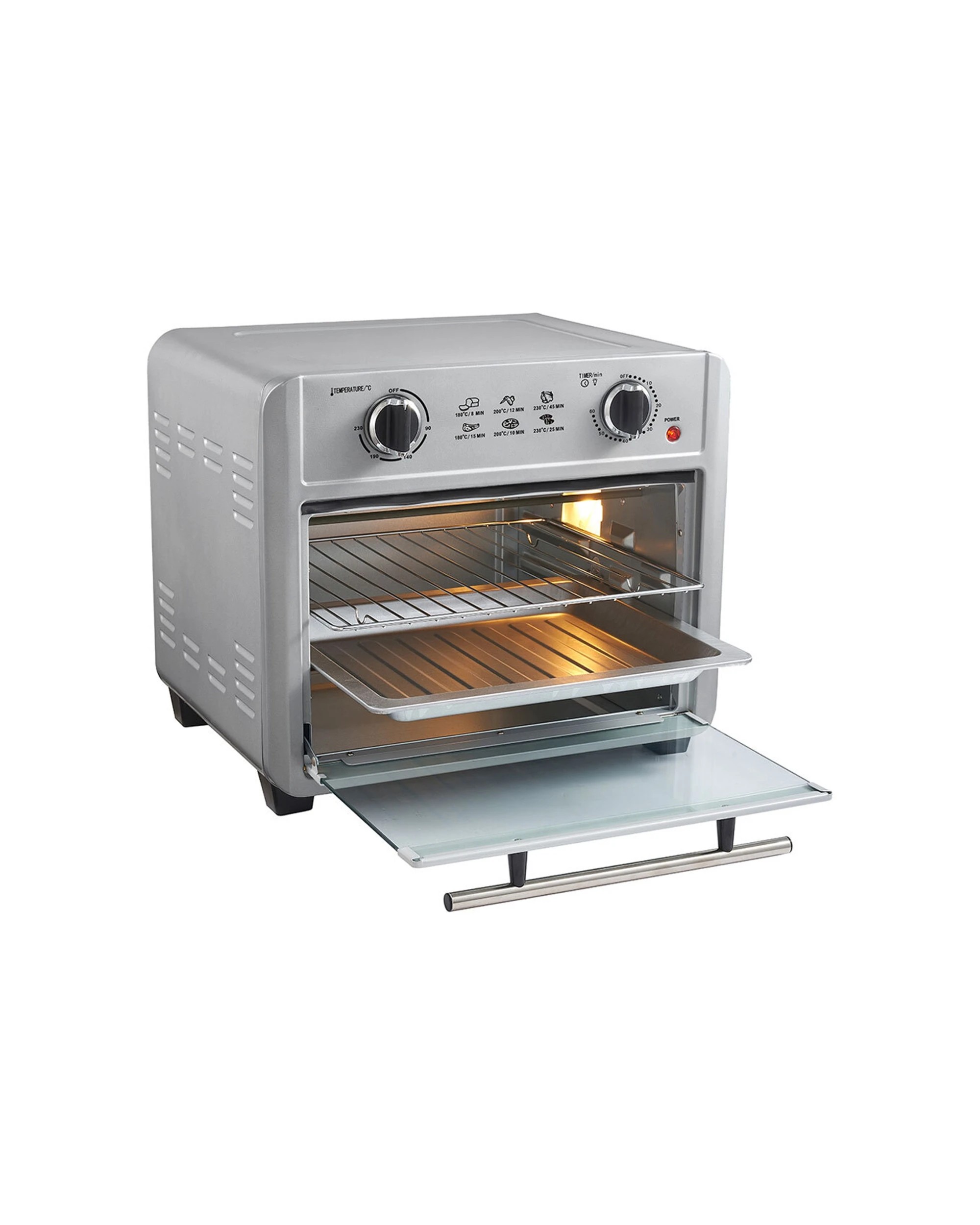 4 Healthy Choice 23l 1700w Electric Convection Fryer Oven W/ Accessories - Silver, 4 of 7