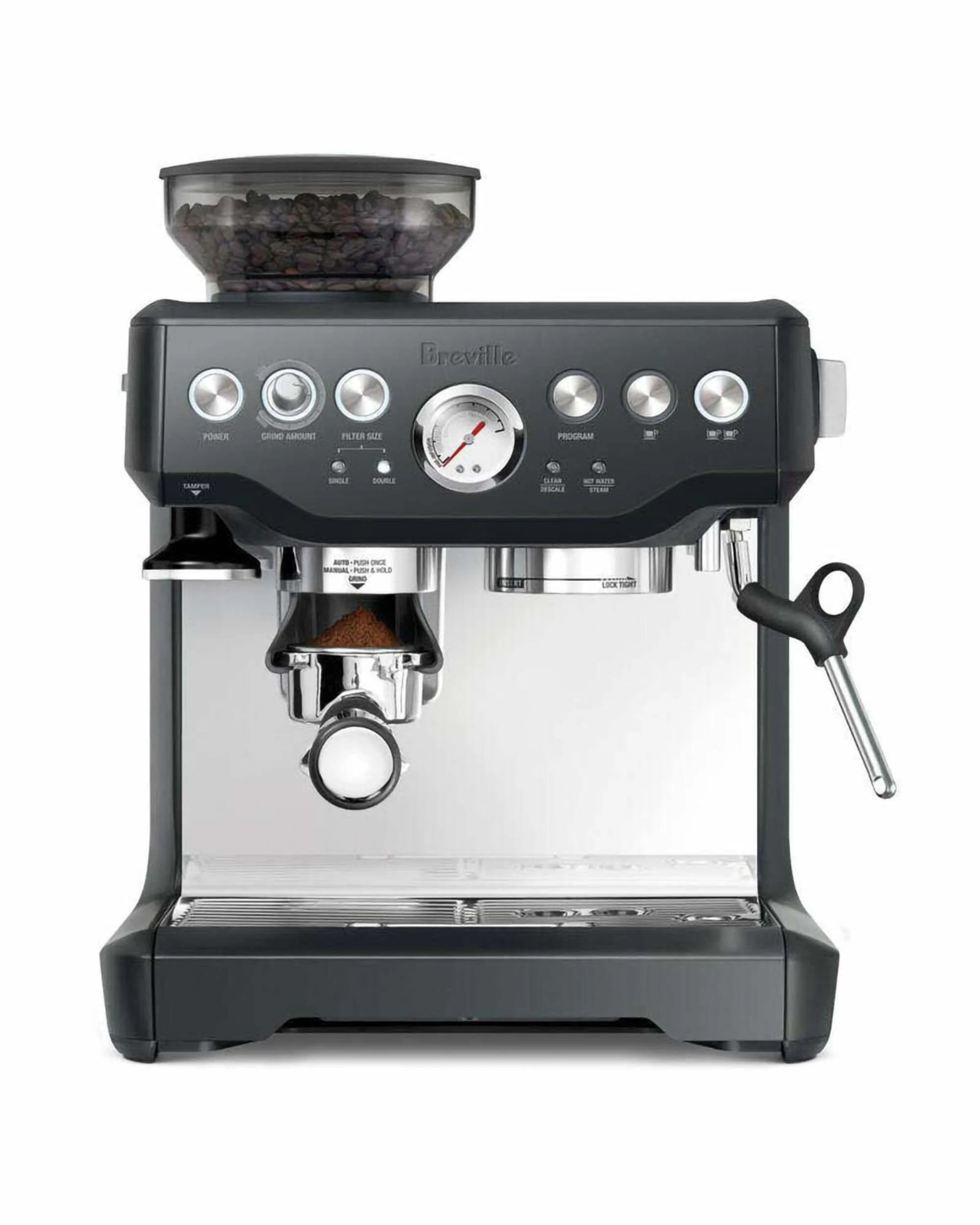 3 Breville the Barista Express Manual Coffee Machine - Charcoal, 3 of 4
