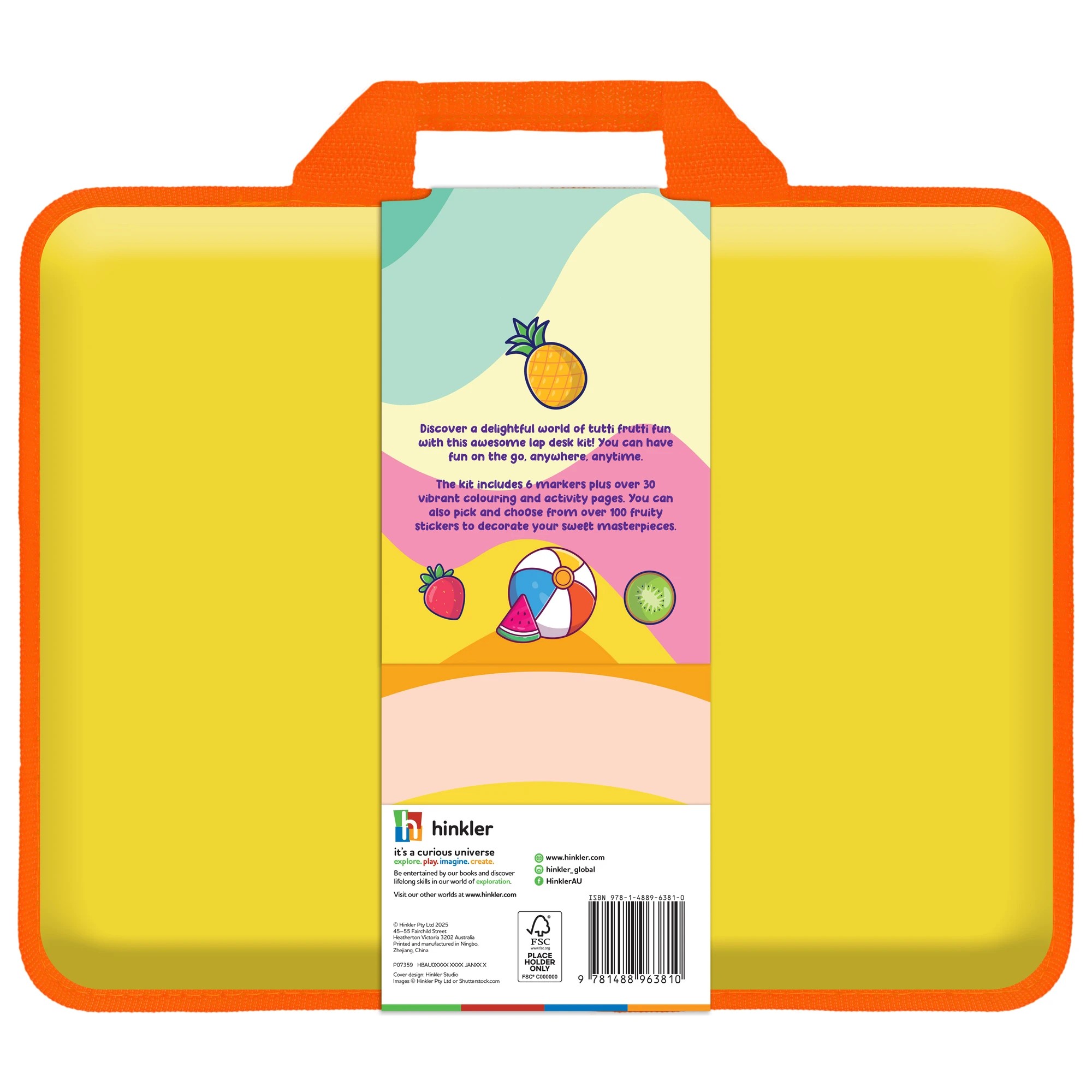 6 Kaleidoscope Colouring: Tutti Frutti Colour and Activity Set with Lap Desk - Book, 6 of 6