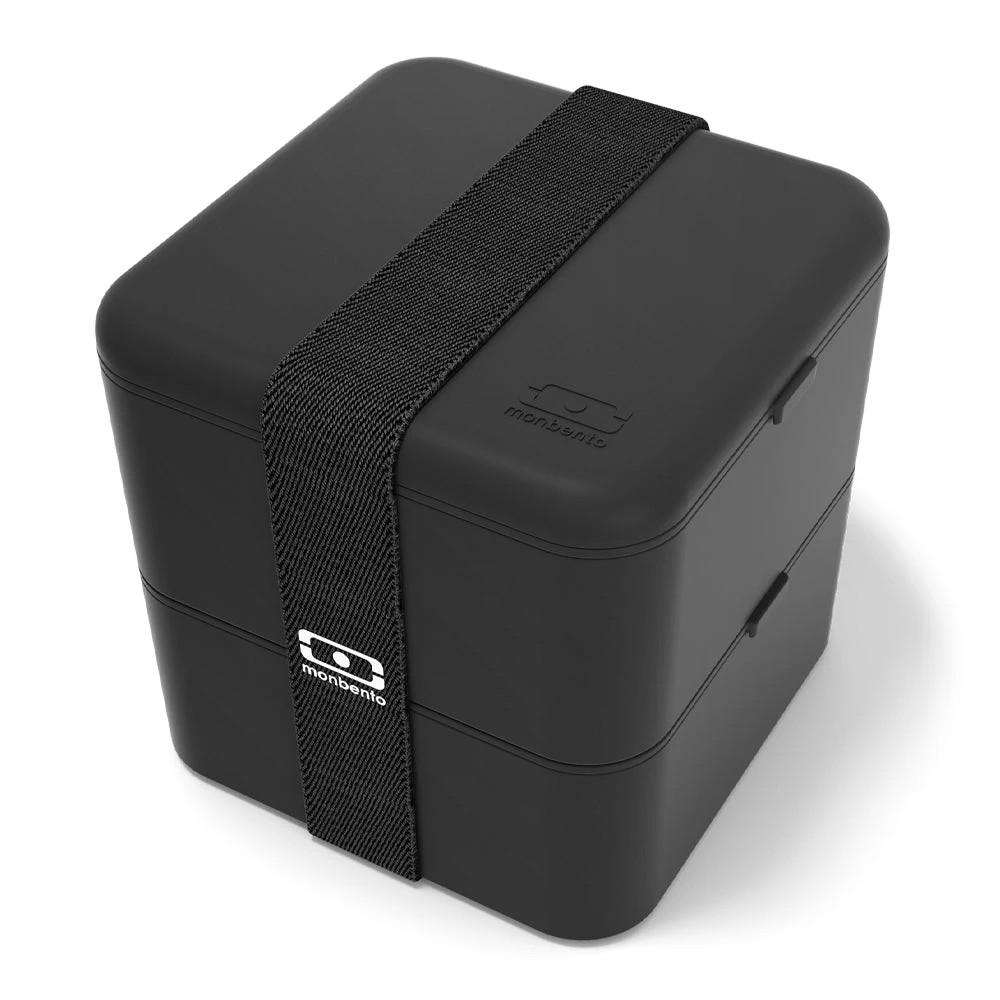 1 Monbento Mb Square Bento Box Onyx - Black - Black, 1 of 5