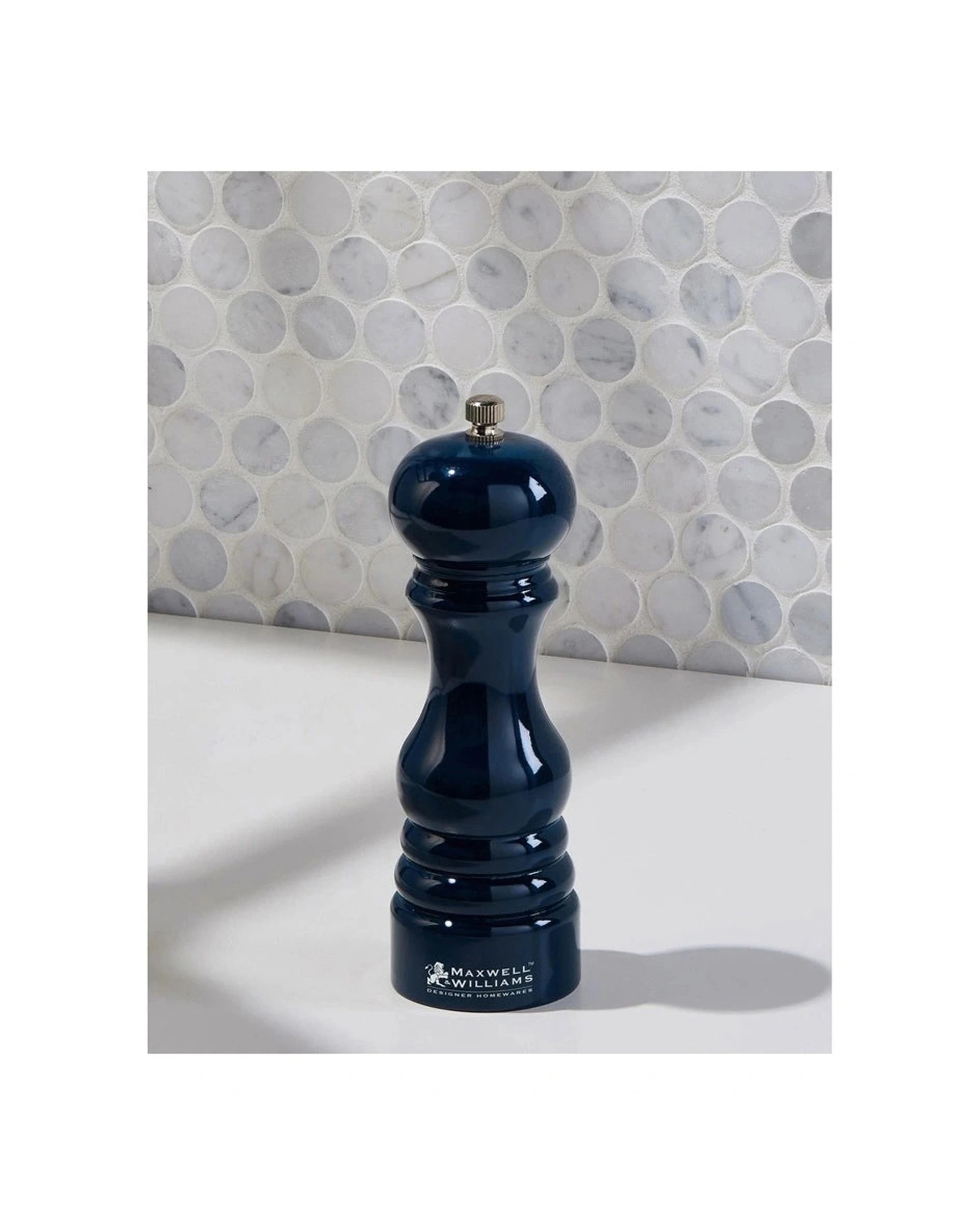 4 Maxwell & Williams Seasons Salt/Pepper Mill 15cm - Navy - Gift Boxed, 4 of 5
