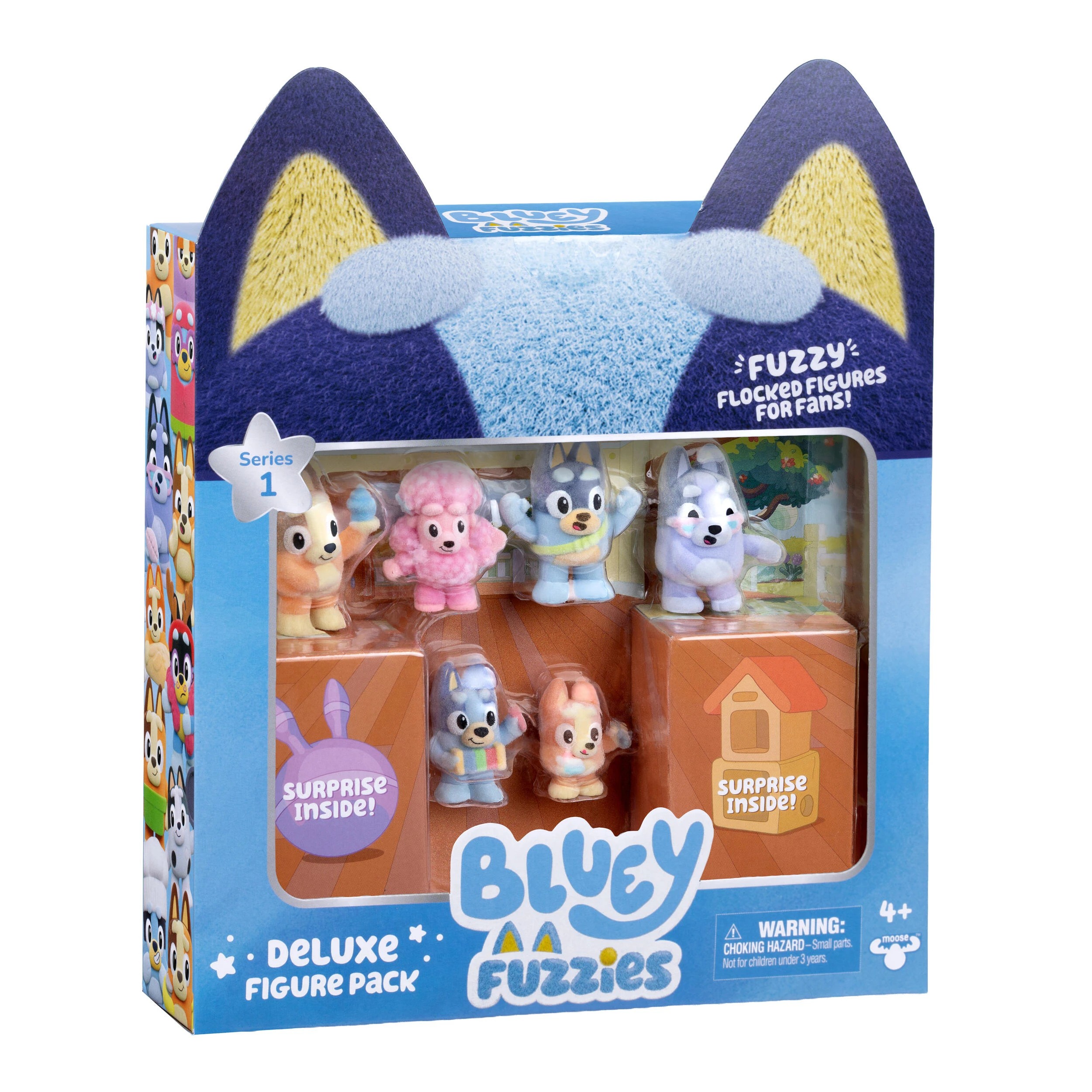 3 Bluey Fuzzies Deluxe Figure Pack, 3 of 9