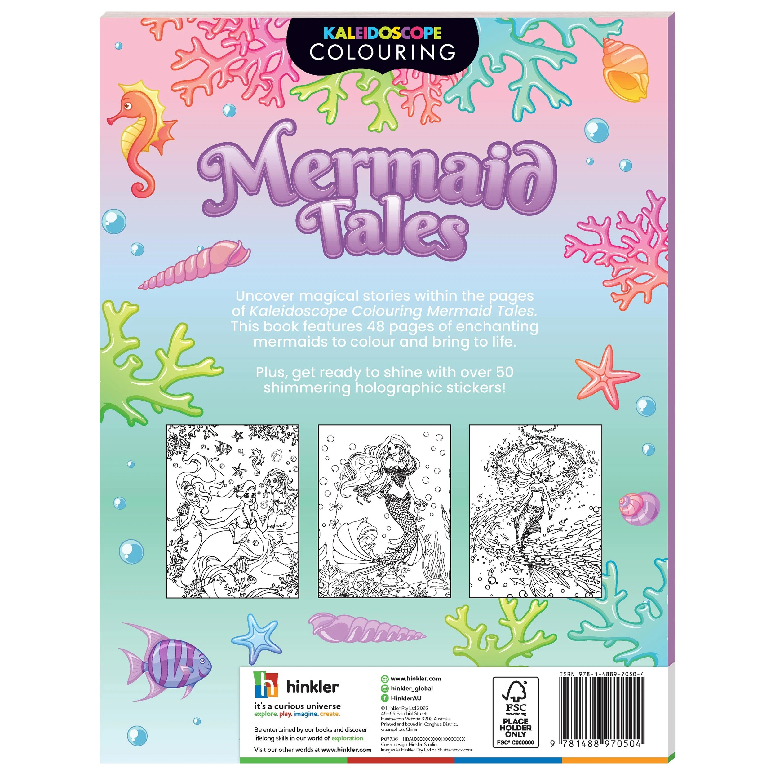 2 Kaleidoscope Colouring: Mermaid Tales - Book, 2 of 6