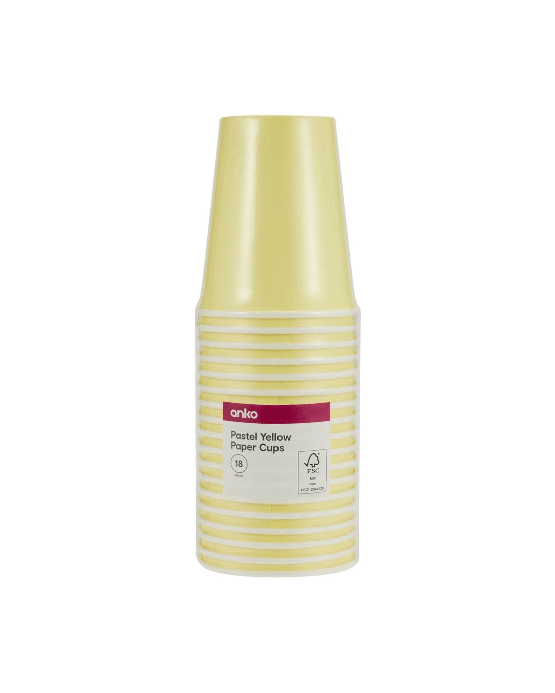 3 18 Pack Pastel Yellow Paper Cups, 3 of 3