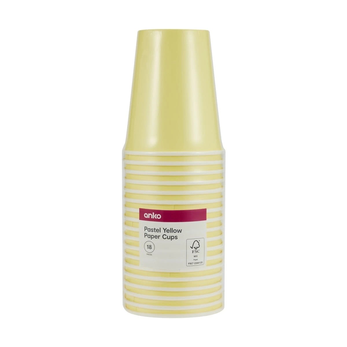 3 18 Pack Pastel Yellow Paper Cups, 3 of 3