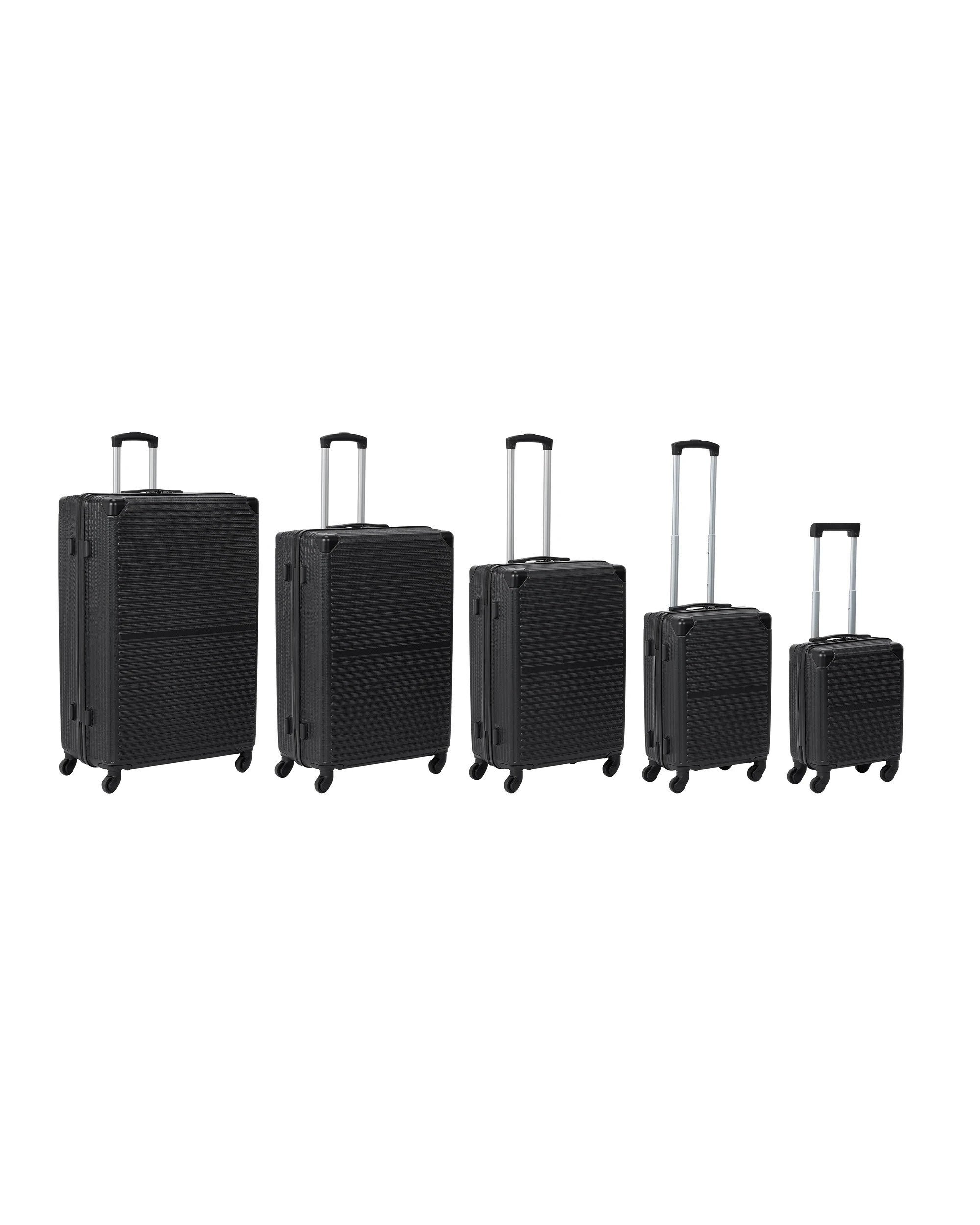 1 5 Piece Hard Case Set - Black, 1 of 9