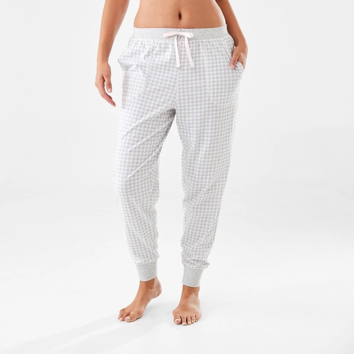 1 Printed Knit Cuffed Pants Gin Chk Mc, 1 of 5