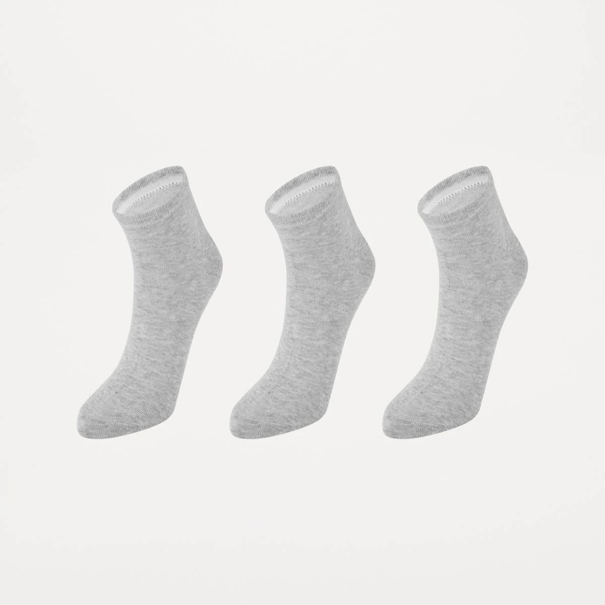 1 3 Pack Anklet Socks SILVER MARLE, 1 of 3