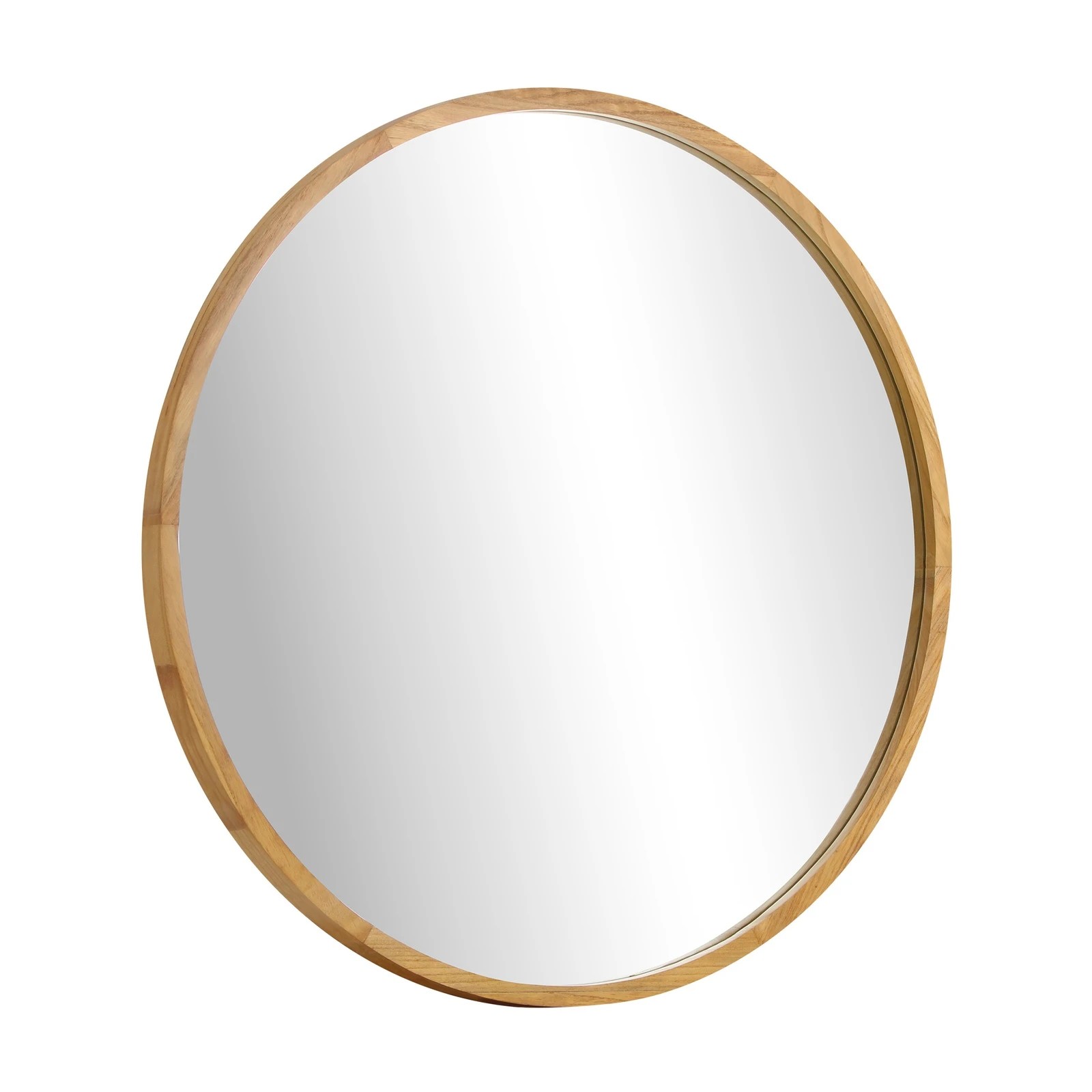 8 Oikiture Wall Mirrors Round Makeup Mirror Vanity Home Decorative 80cm
 - Natural, 8 of 9