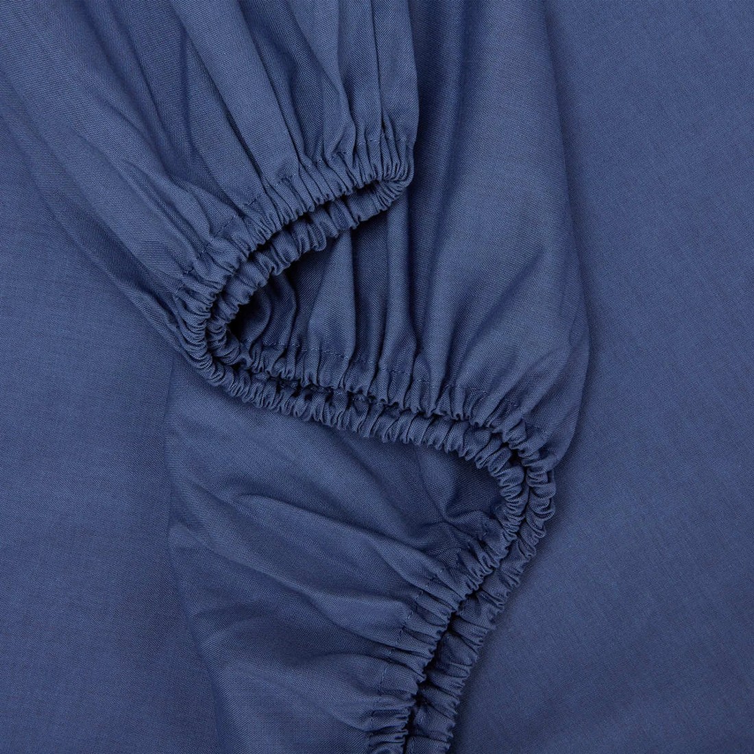 3 180 Thread Count Sheet Set - Double Bed, Mid Blue, 3 of 8