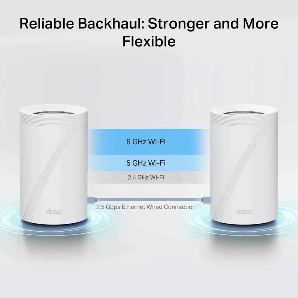 9 TP Link BE77 Mesh WiFi 7 System 2 Pack, 9 of 9