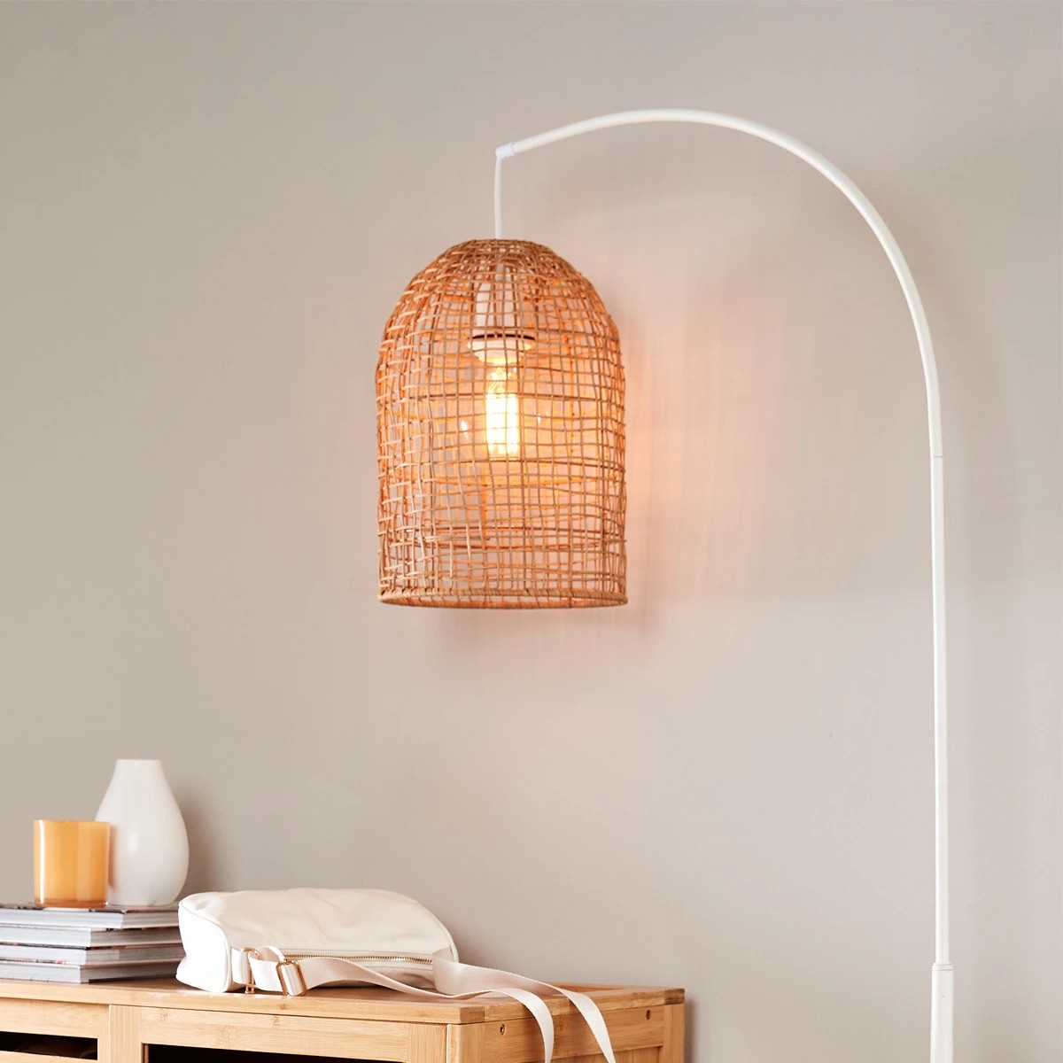 10 Rattan Shade Floor Lamp, 10 of 10