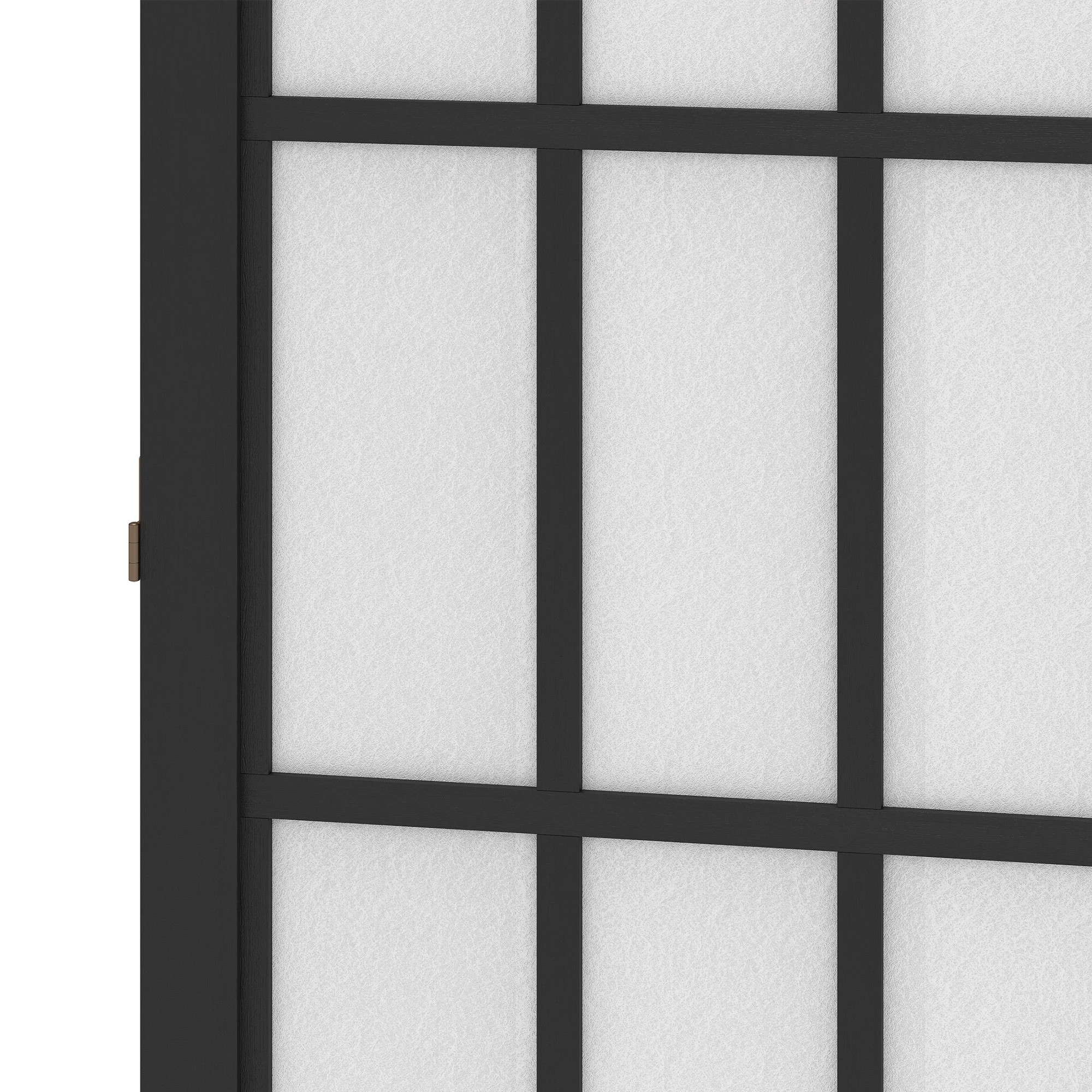 4 Levede 6 Panel Room Divider Folding Partition Freestanding Screen Wooden - Black, 4 of 9