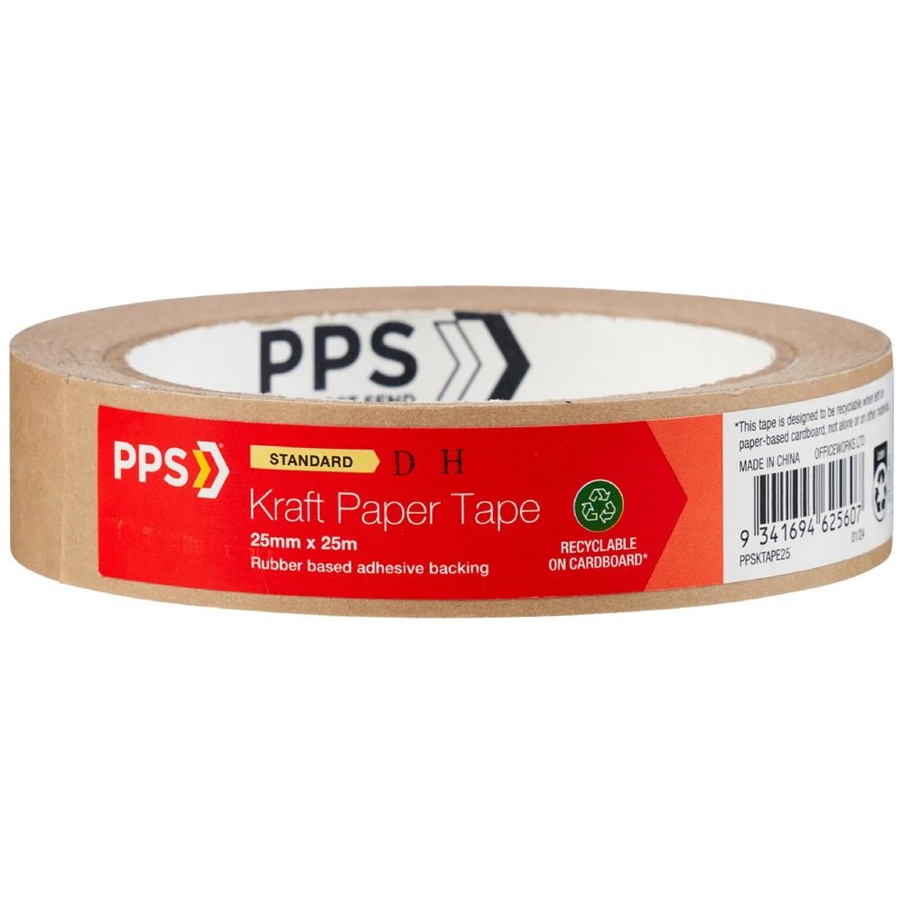 1 PPS Kraft Paper Tape 25mm x 25m, 1 of 3