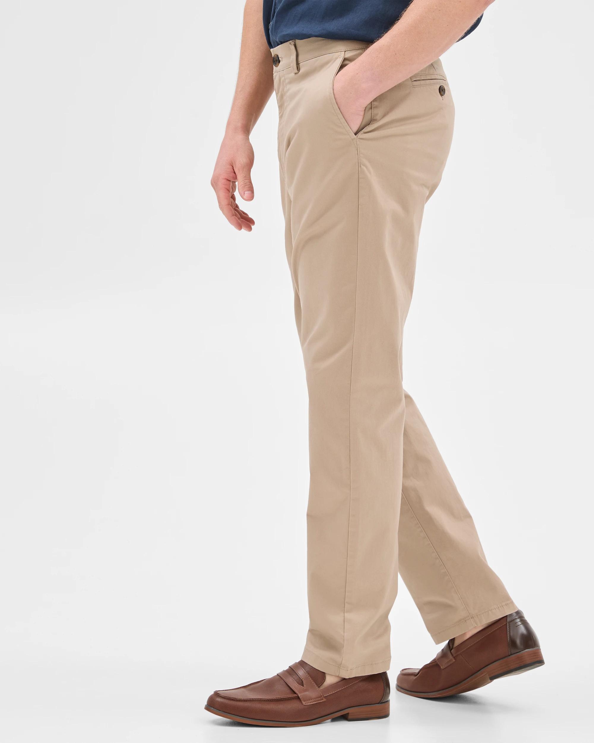 4 Target Australian Cotton Rich Relaxed Fit Chino Pants SAND, 4 of 6