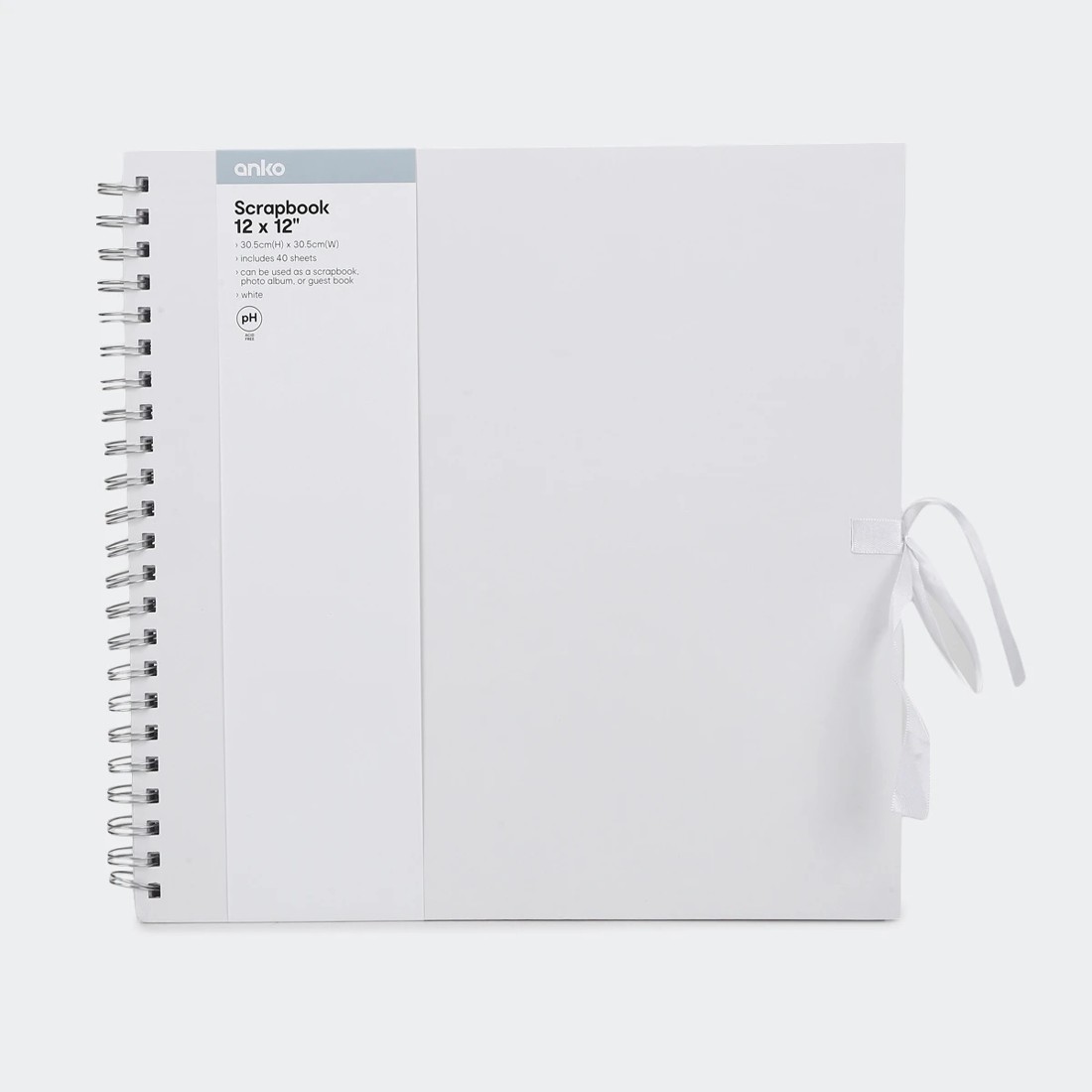 1 12in. x 12in. Scrapbook - White, 1 of 5