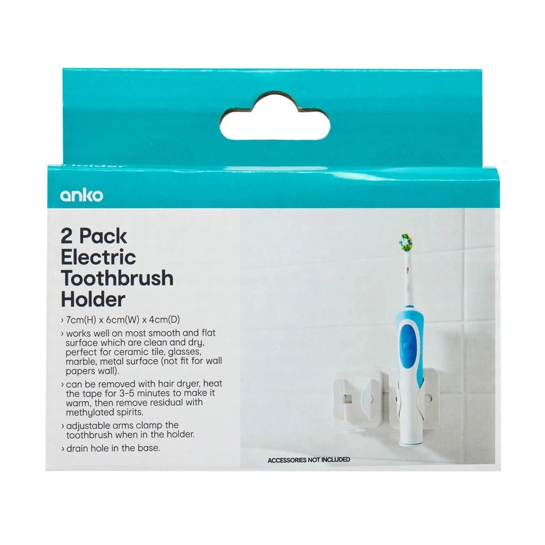 8 2 Pack Electric Toothbrush Holder, 8 of 8