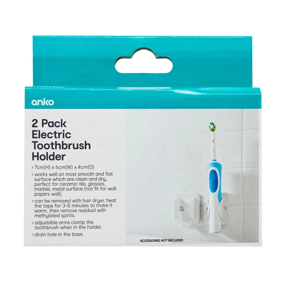 8 2 Pack Electric Toothbrush Holder, 8 of 8
