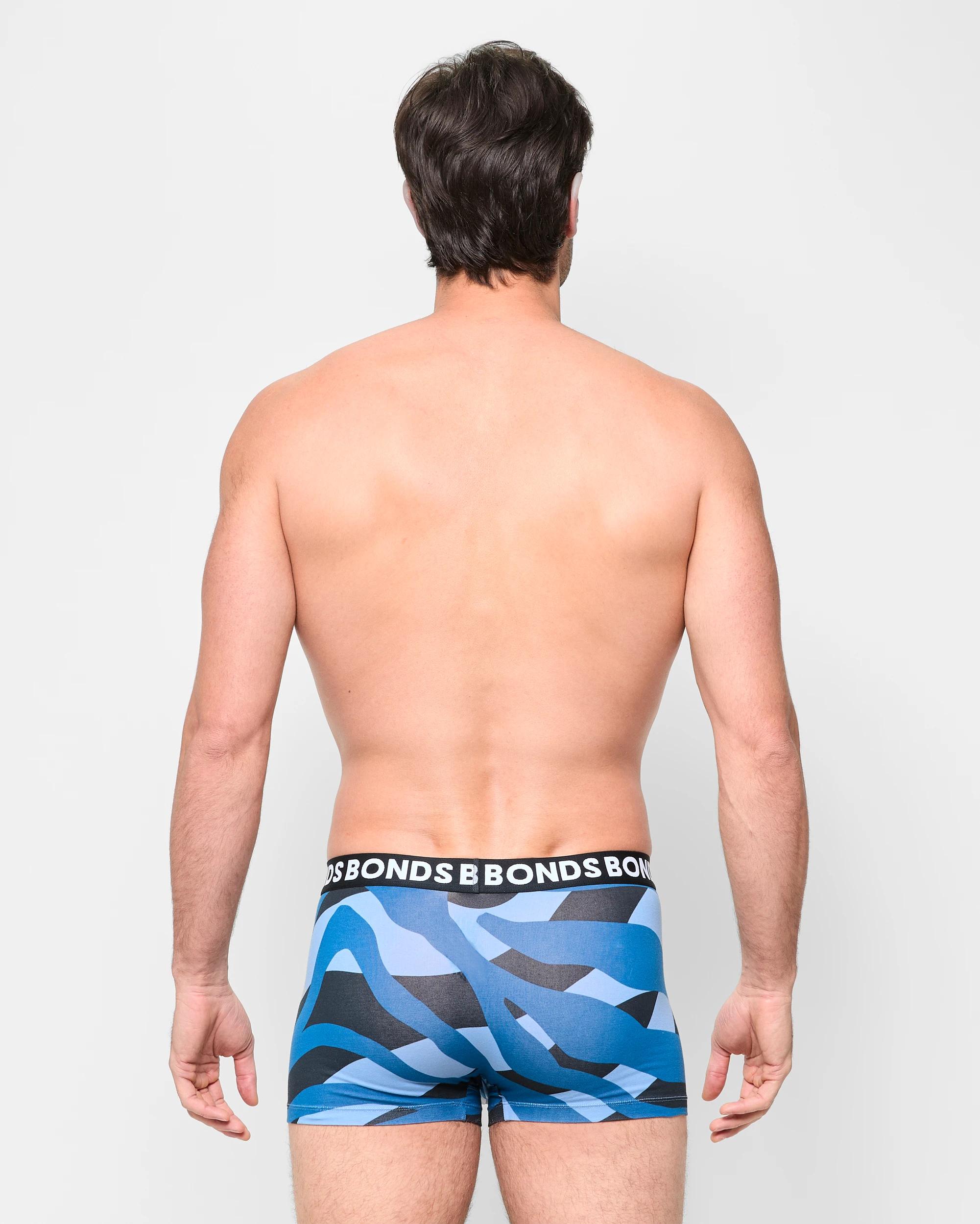 3 3 Pack Classic Trunks - Bonds CAMO SHADOW/BLUE/BLACK, 3 of 3