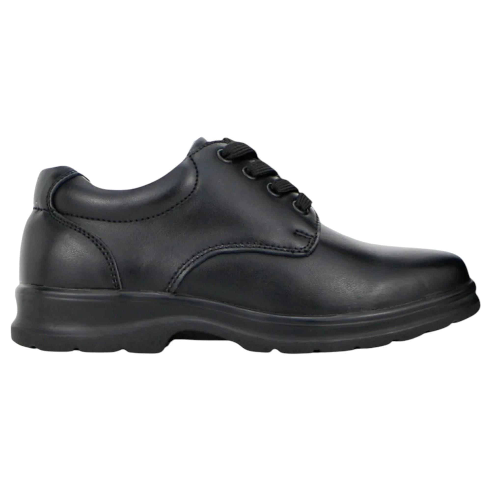 2 Grosby Kids Educate Junior 2 Black Lace Up Formal School Shoes BLACK, 2 of 3