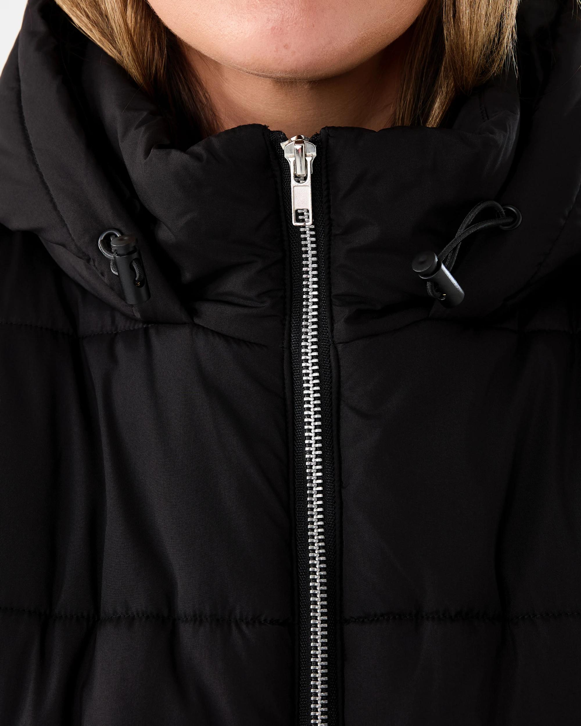 6 Mid Length Puffer Jacket Black, 6 of 7