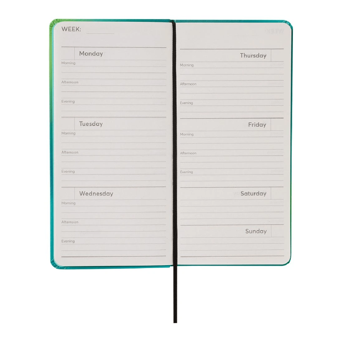 7 J.Burrows Slim Week to View Undated Diary Gradient, 7 of 8