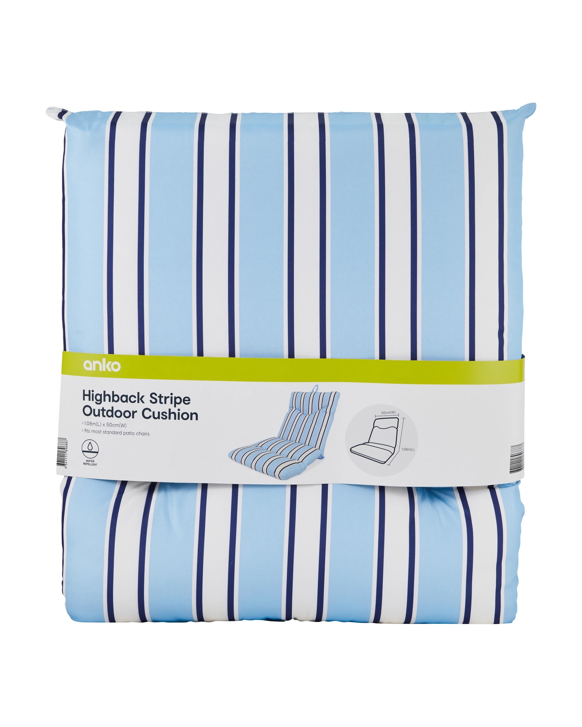 8 Highback Stripe Outdoor Cushion, 8 of 8