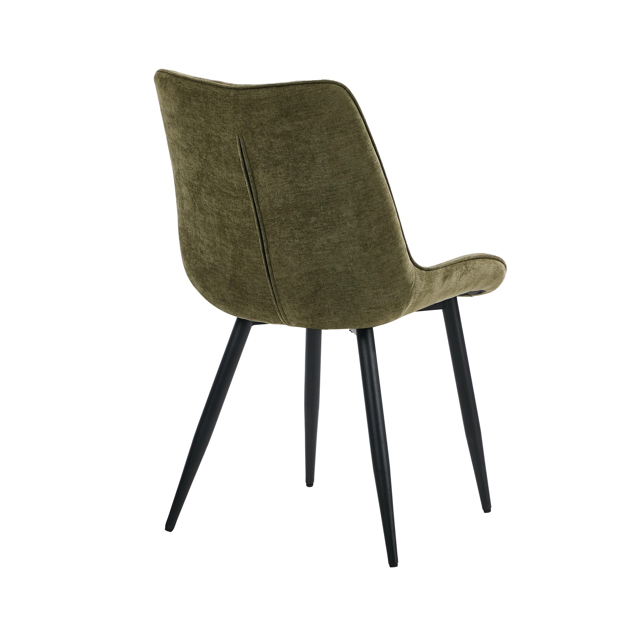 10 Oikiture 4x Dining Chairs Kitchen Accent Chairs Upholstered Linen Fabric- Green, 10 of 10