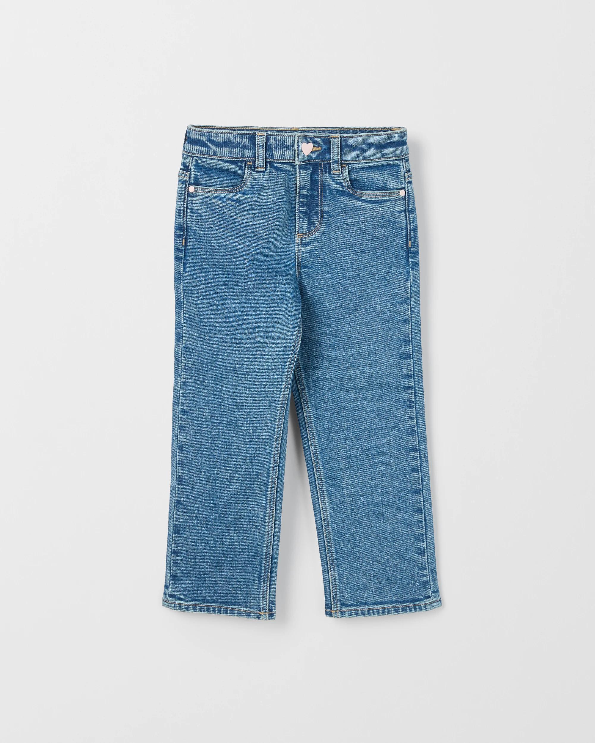 5 Target Denim Straight Leg Denim Jeans MID BLUE, 5 of 7