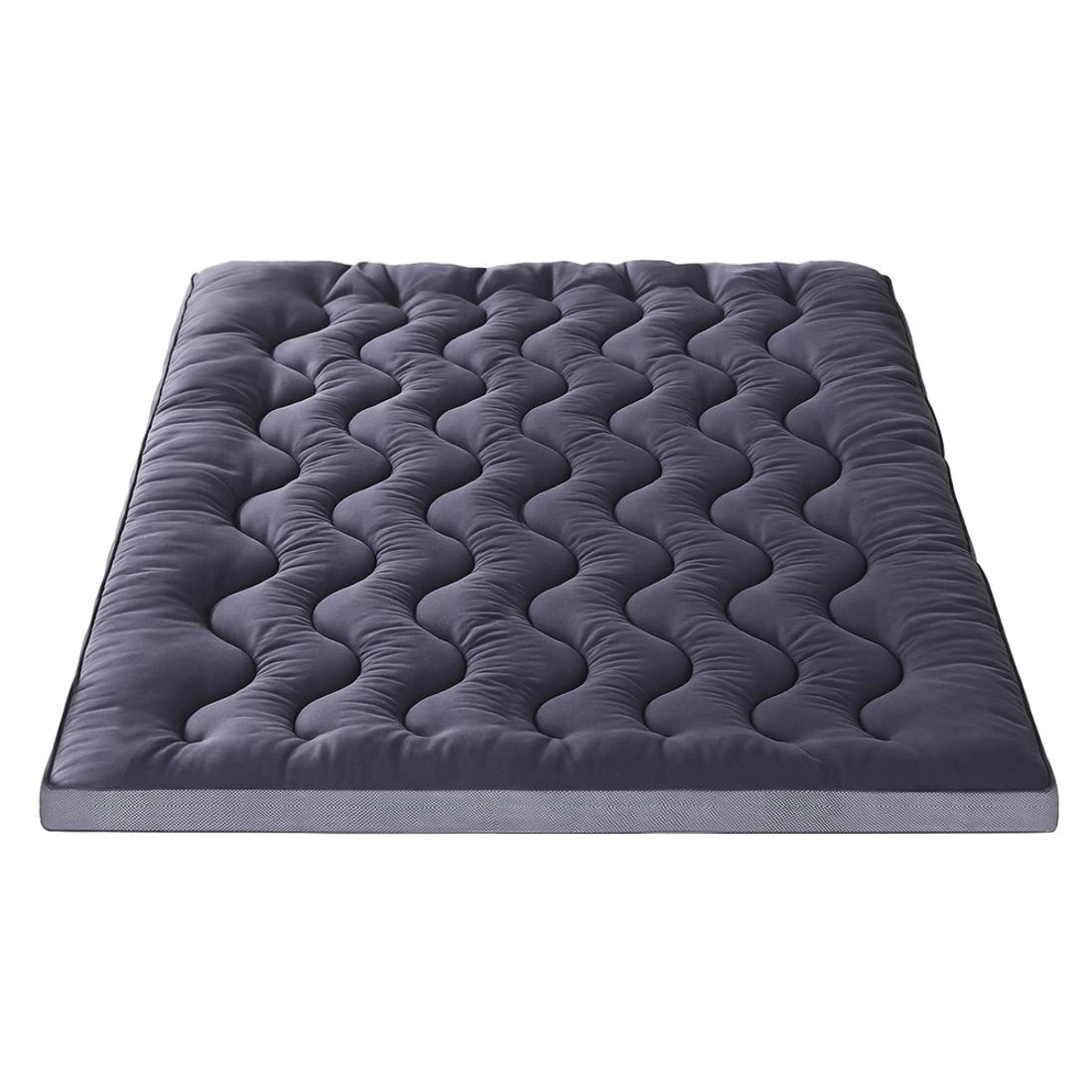 3 Giselle 5cm Mattress Topper Pillowtop toppers Bamboo Charcoal Queen - Charcoal, 3 of 7