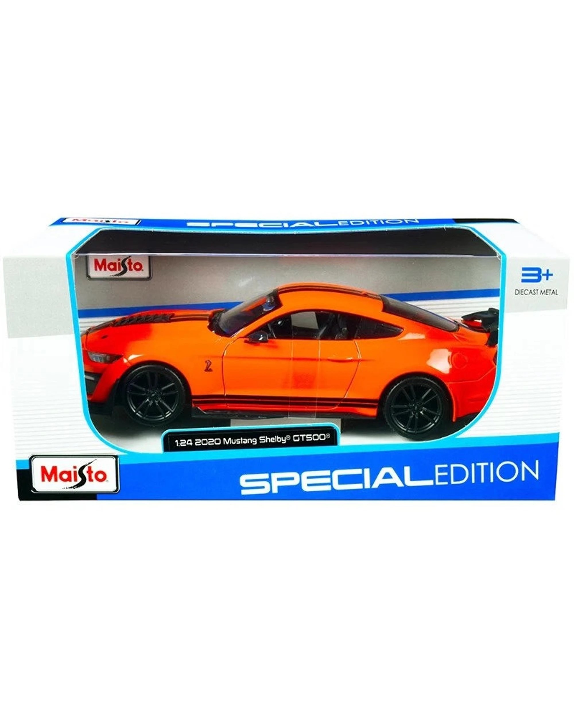 1 Maisto 2020 Ford Mustang Shelby GT-500 Orange 1:24 Scale Special Edition Vehicle, 1 of 4