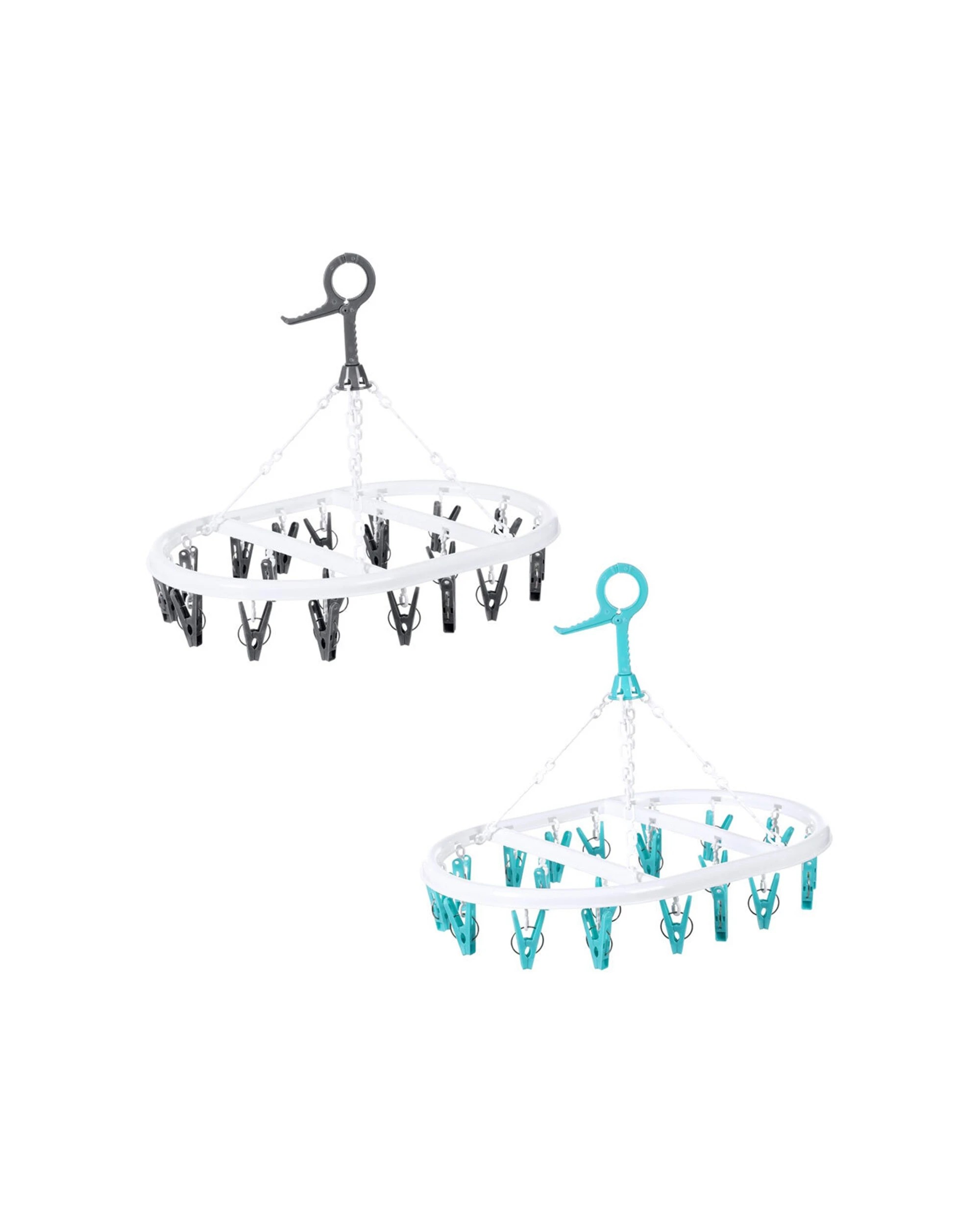 1 Boxsweden 20 Peg Hanging Dryer - Clothes Dryer - UV Stabilised - 2 Pack - Assorted, 1 of 6