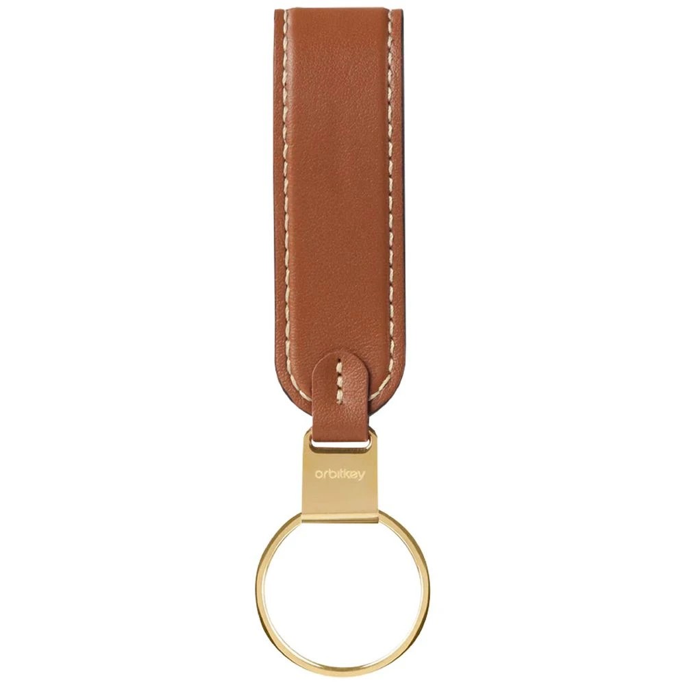 3 Orbitkey Loop Keychain Leather Caramel, 3 of 6