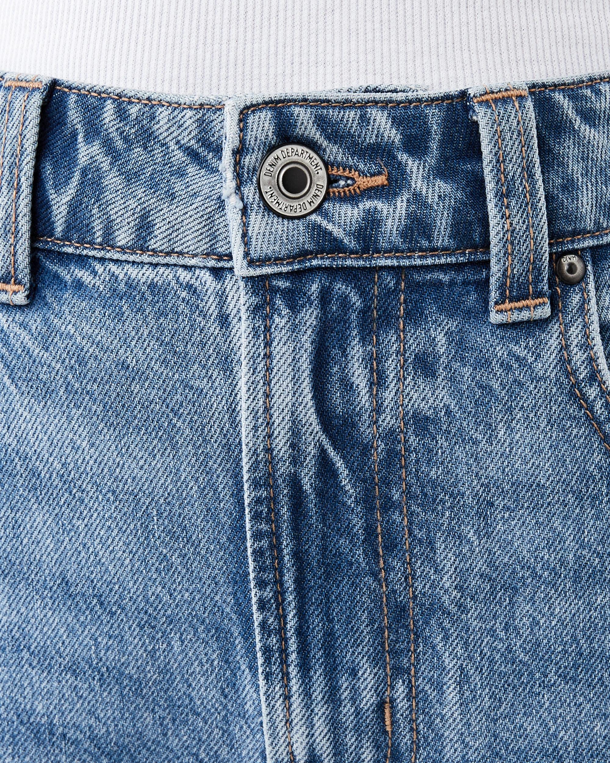 5 Barrel Leg Jeans Mid Wash, 5 of 9