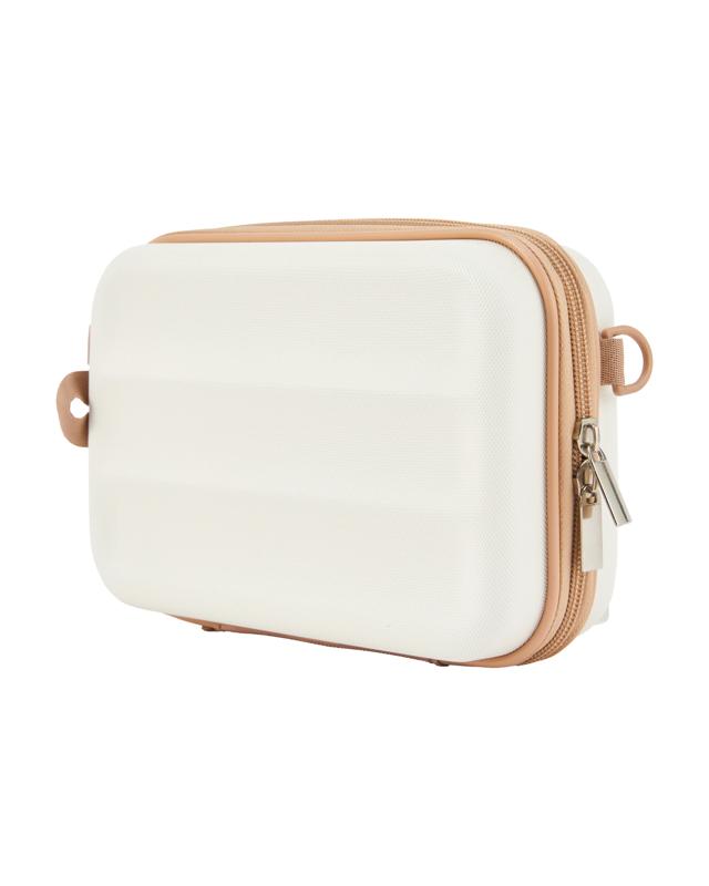 Mini Hard Case with Strap - Cream B