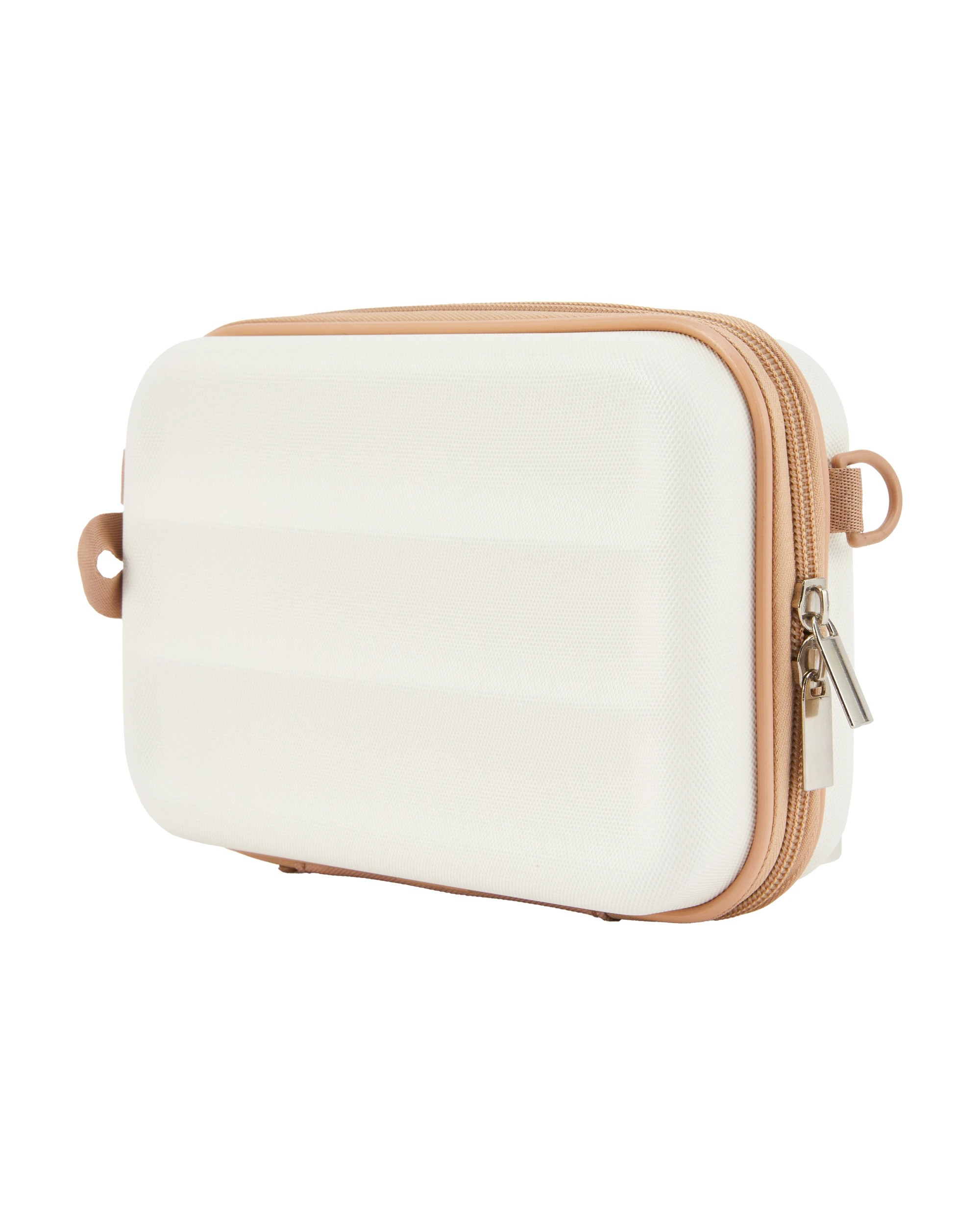 1 Mini Hard Case with Strap - Cream Beige, 1 of 8