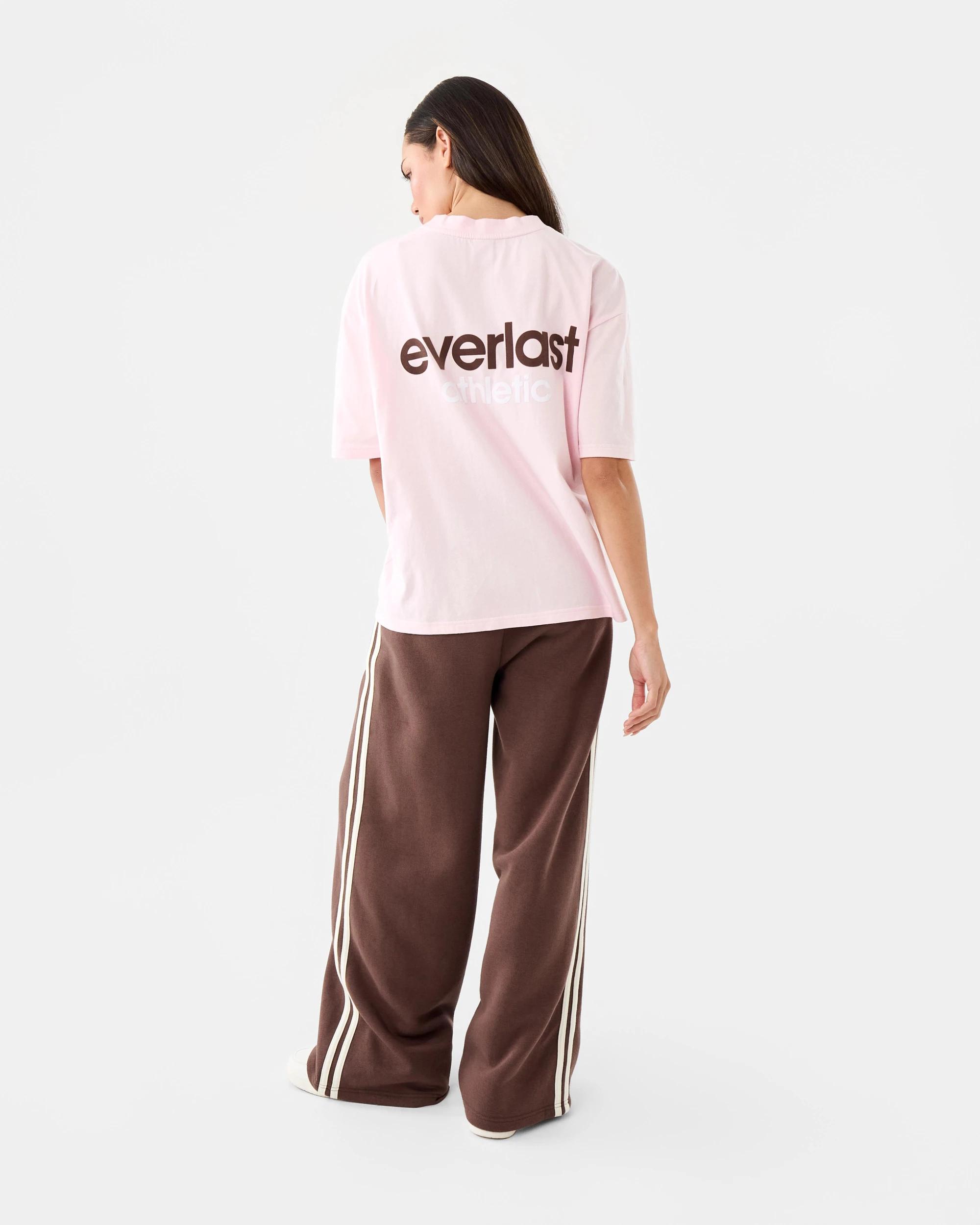 4 Everlast Womens Sports Stripe Trackpants Choc, 4 of 7