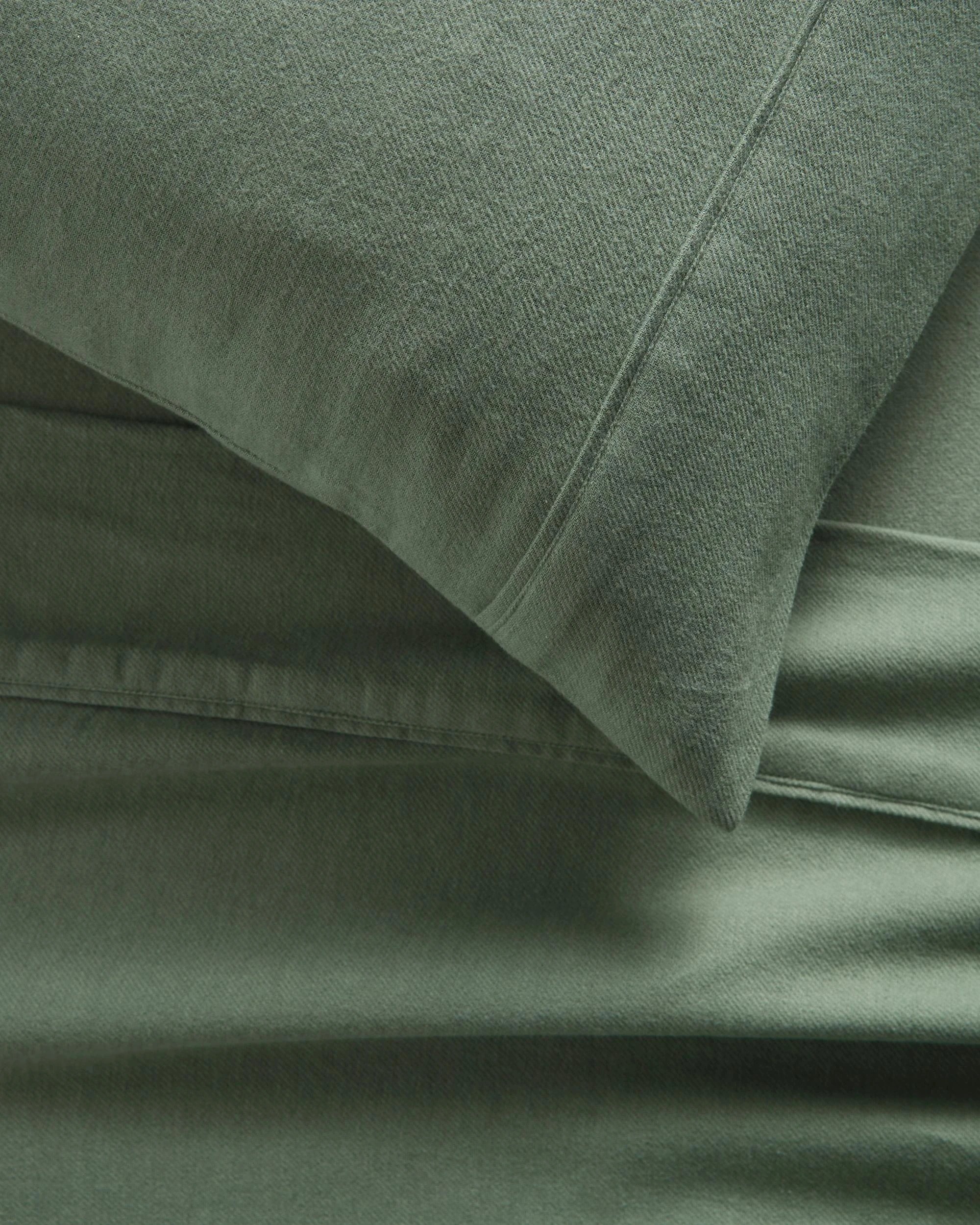 3 Target Kai Flannelette Sheet Set - Single Bed - Green, 3 of 4