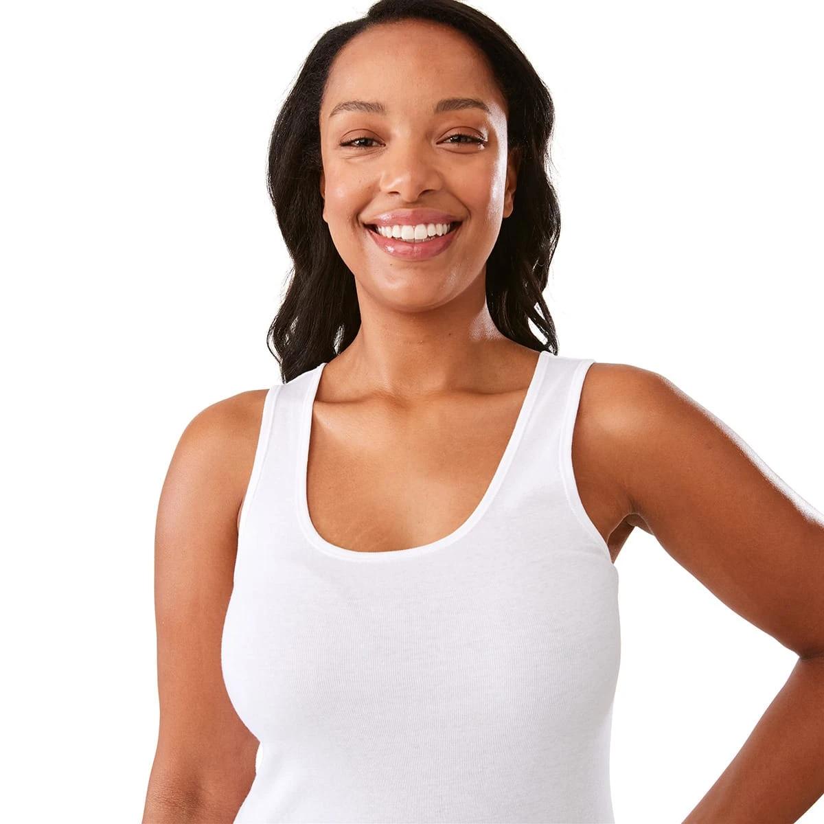 6 3 Pack Essential Cotton Tank White, 6 of 9