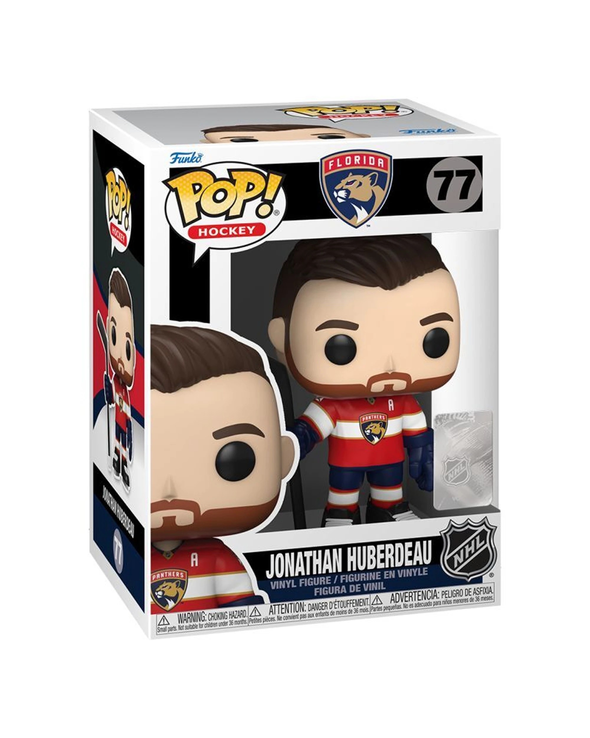 3 Pop Jonathan Huberdeau Pop - NHL Action Figure - Hockey Vinyl Figure Collectible - Multi, 3 of 3