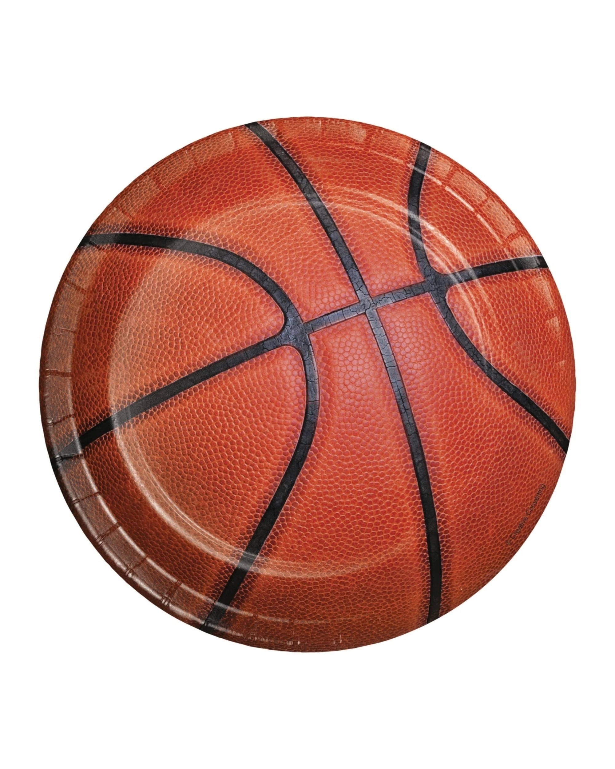 1 Creative Converting Basketball Fanatic Small Paper Plates Pack of 8, 1 of 1