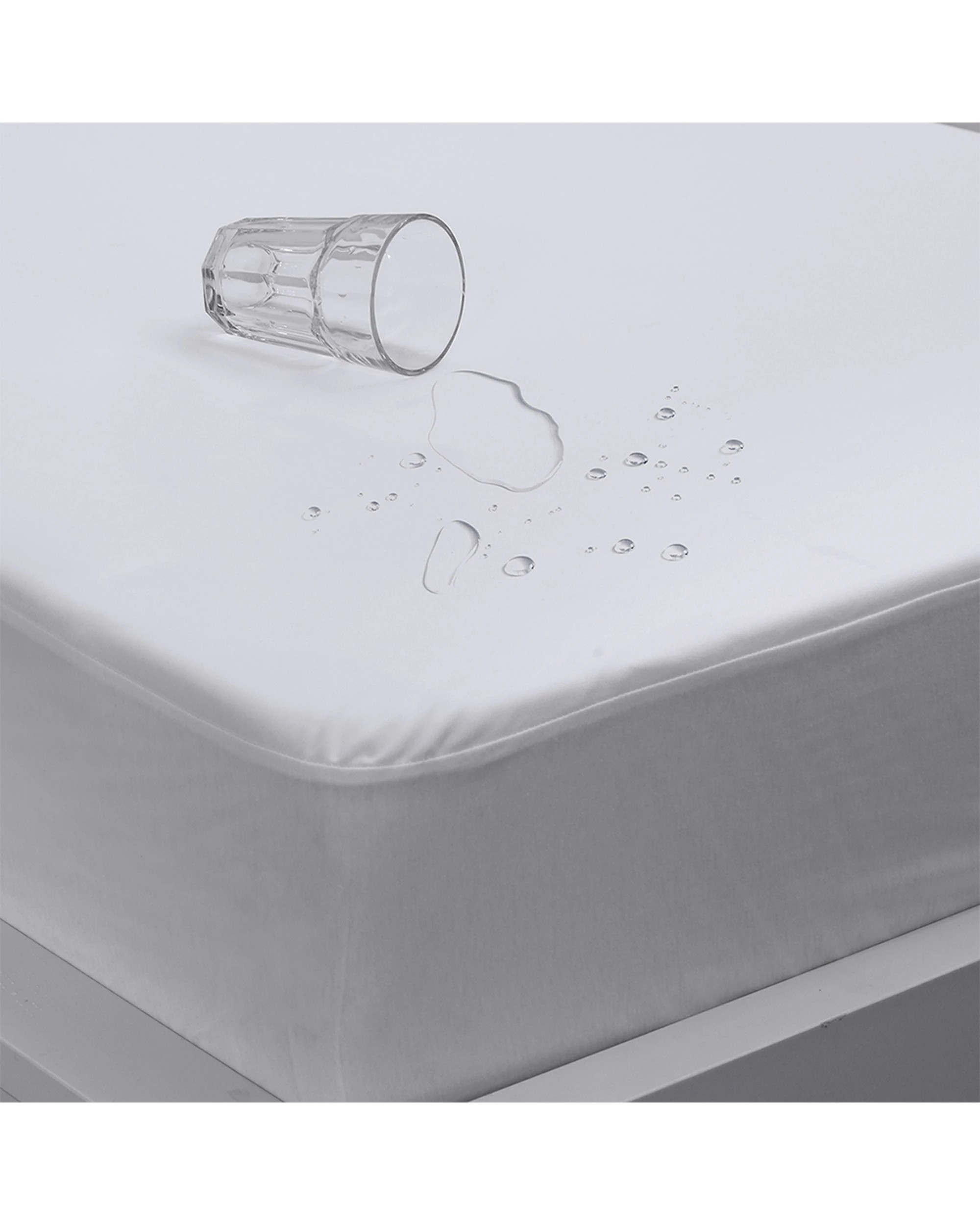 1 Jason Commercial Eva Clean Mattress Protector 183x203cm - King Bed - White, 1 of 1