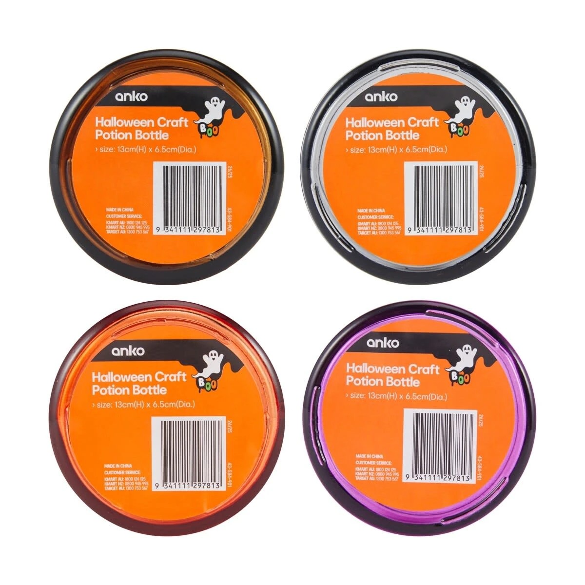 5 Halloween Craft Potion Bottle - Assorted, 5 of 5