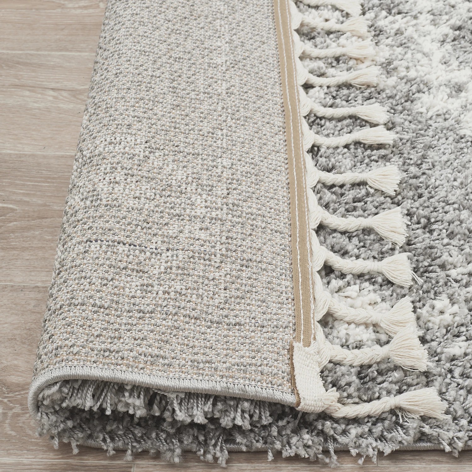 7 Common Ground Rugs Amber 33 170x120cm - Small Power Loomed Shag Rug - Silver, 7 of 7