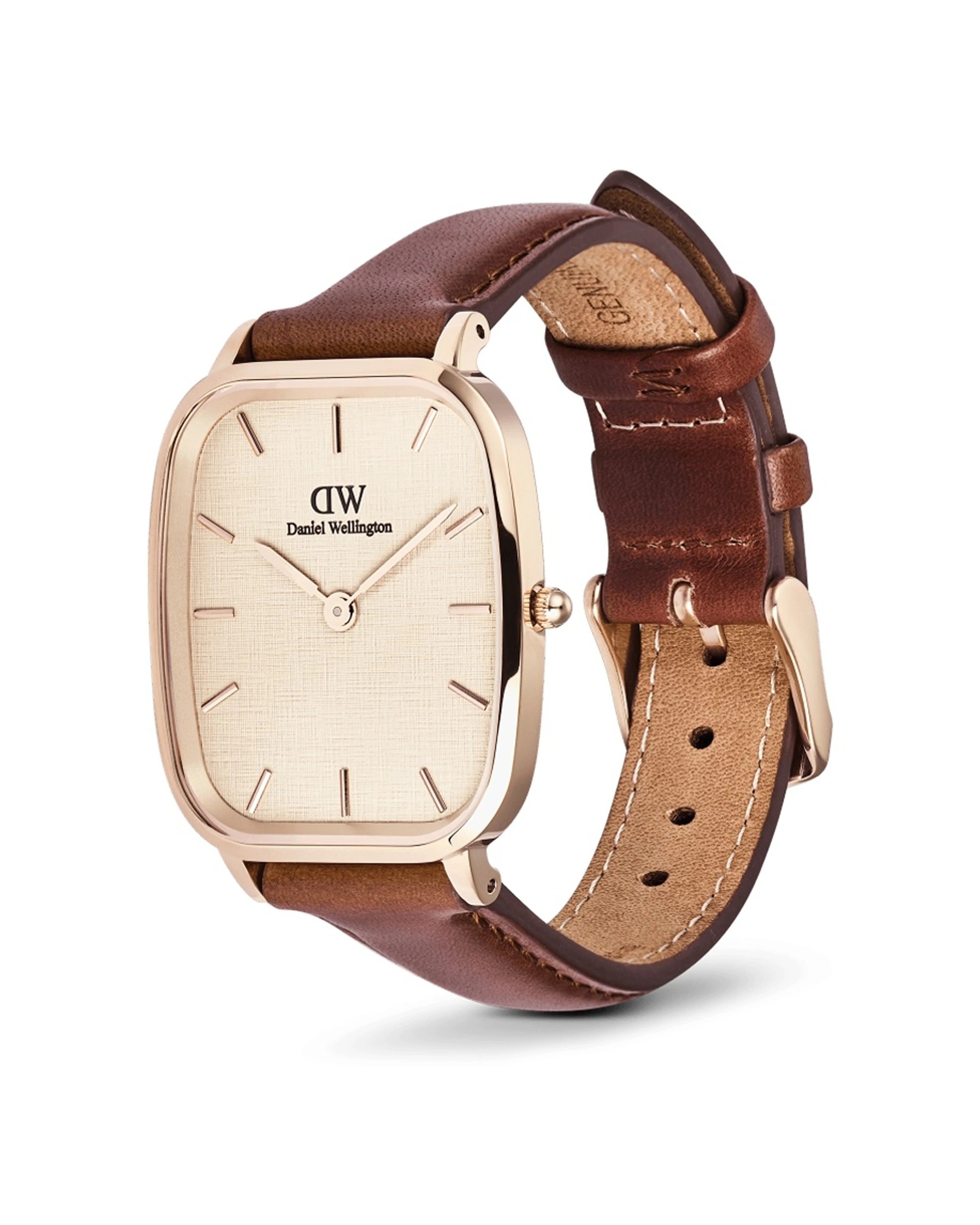 2 Daniel Wellington Marlon St Mawes Rose Gold Linen Watch 32x36.3mm, 2 of 5