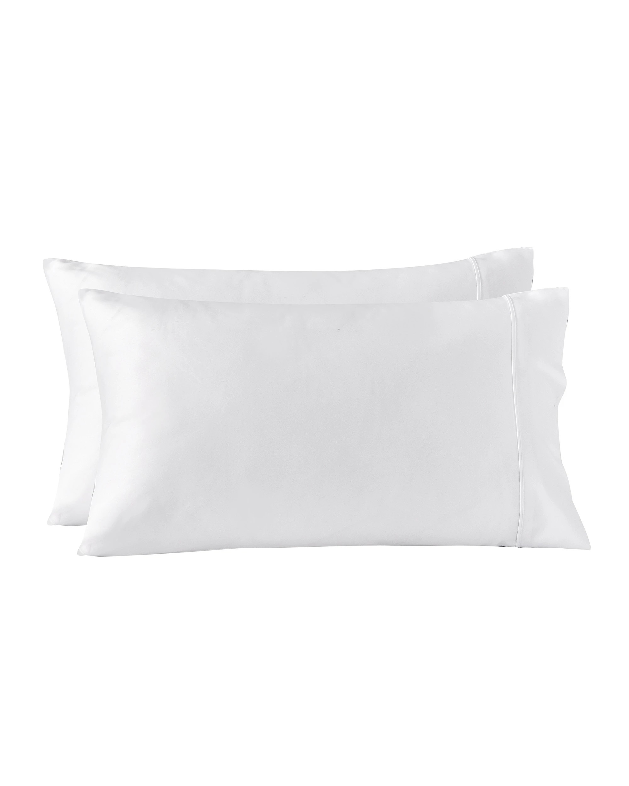 3 Dreamaker Matte Satin Standard Pillowcase Twin Pack - White, 3 of 6